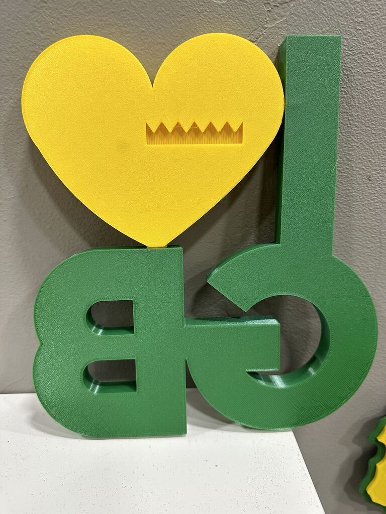 I ❤️ GB Wall or Desk Art (8in x 7.5in x 1in)