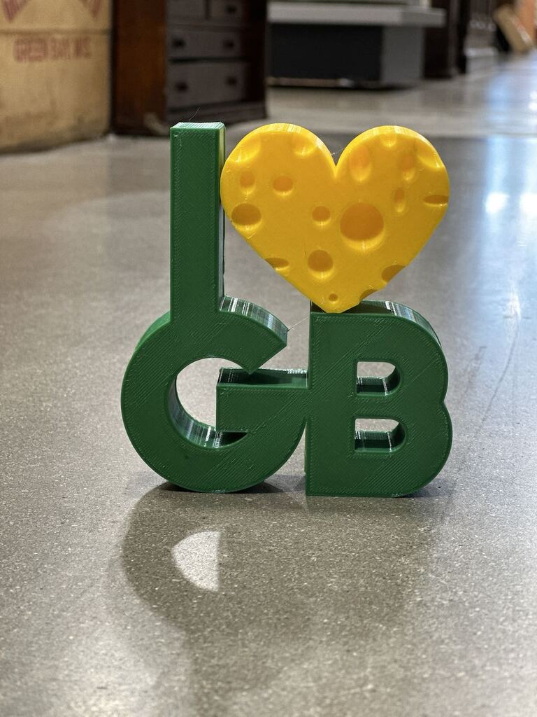 I ❤️ GB Desk Decor (3in tall x 1in thick)