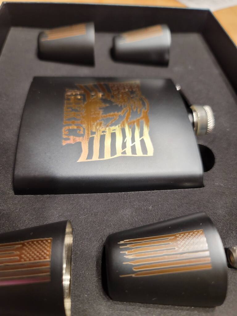 Patriotic Flask Gift Set