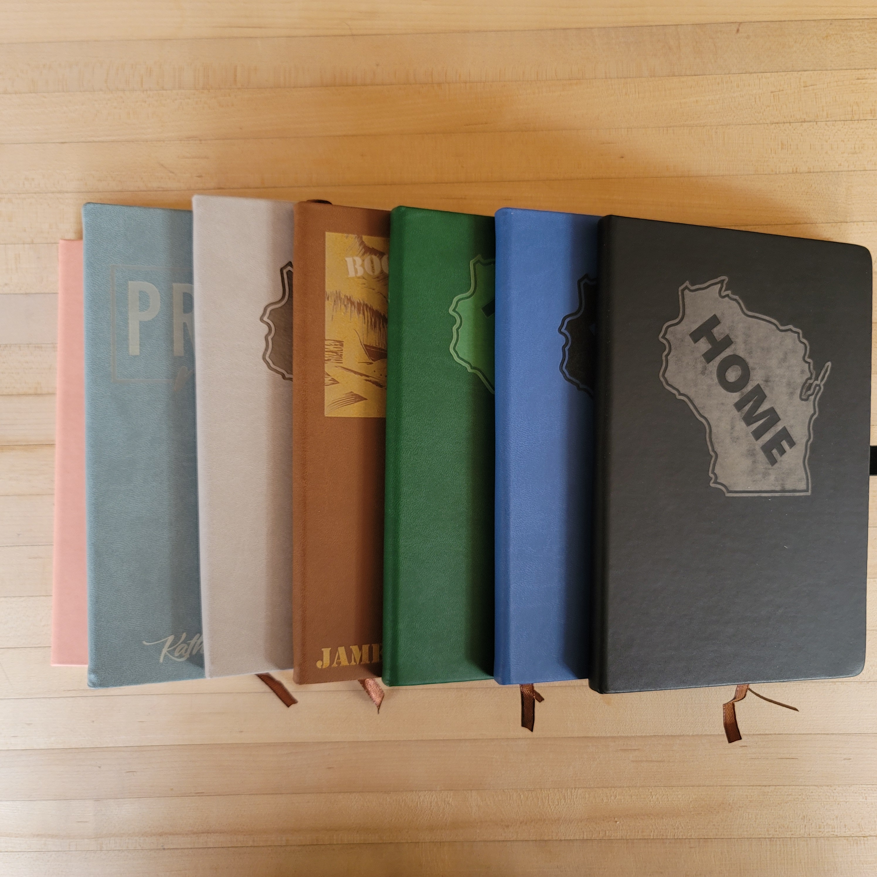 Custom Laser-Etched Journals