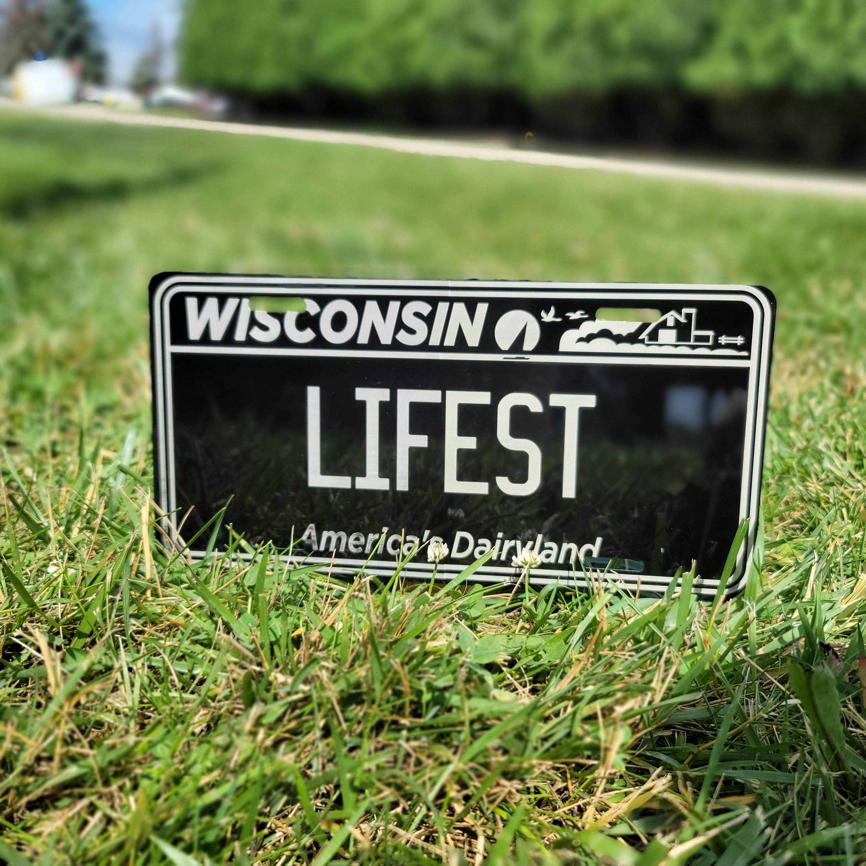 Custom WI License Plate