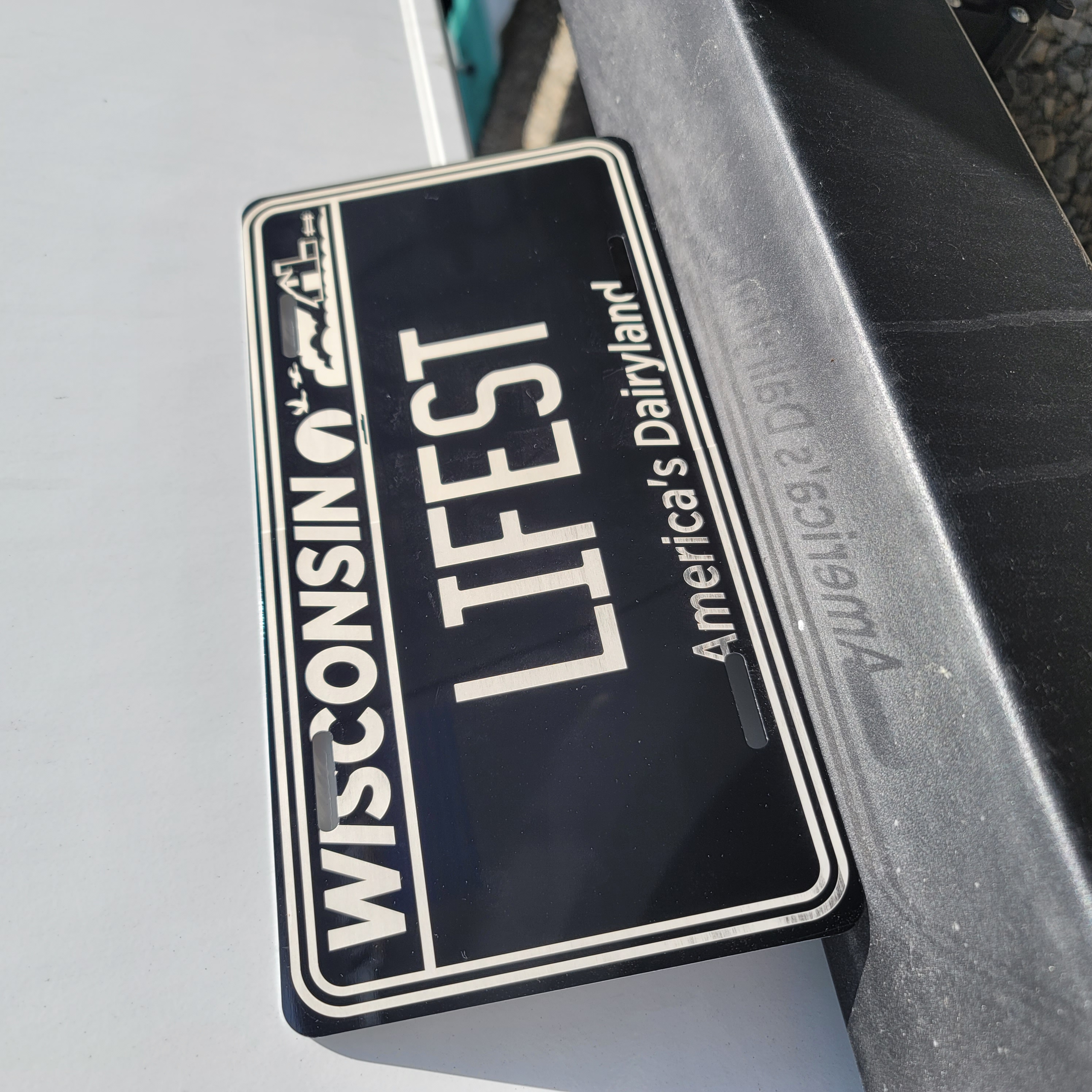 Custom WI License Plate