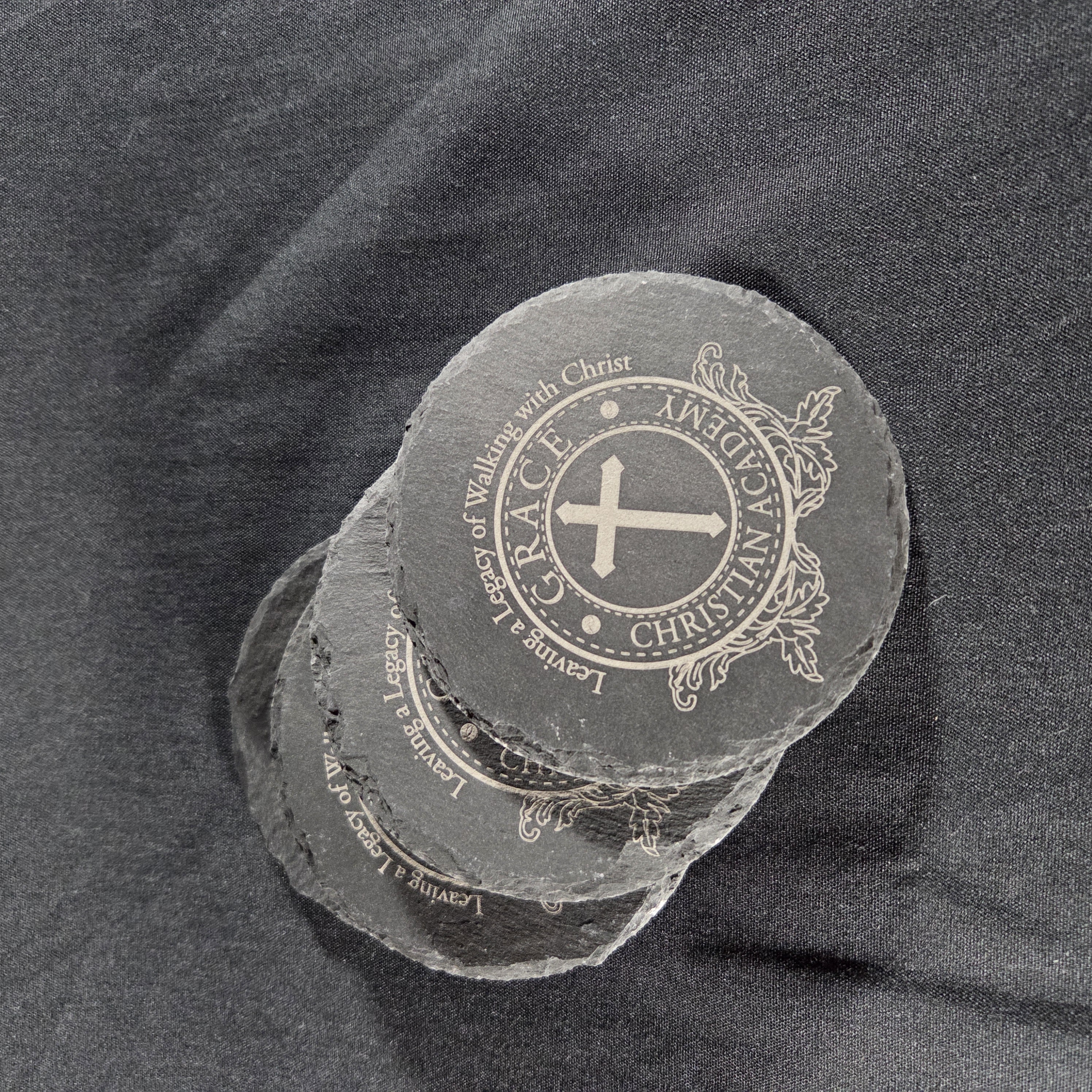 GCA 4 slate coaster pack