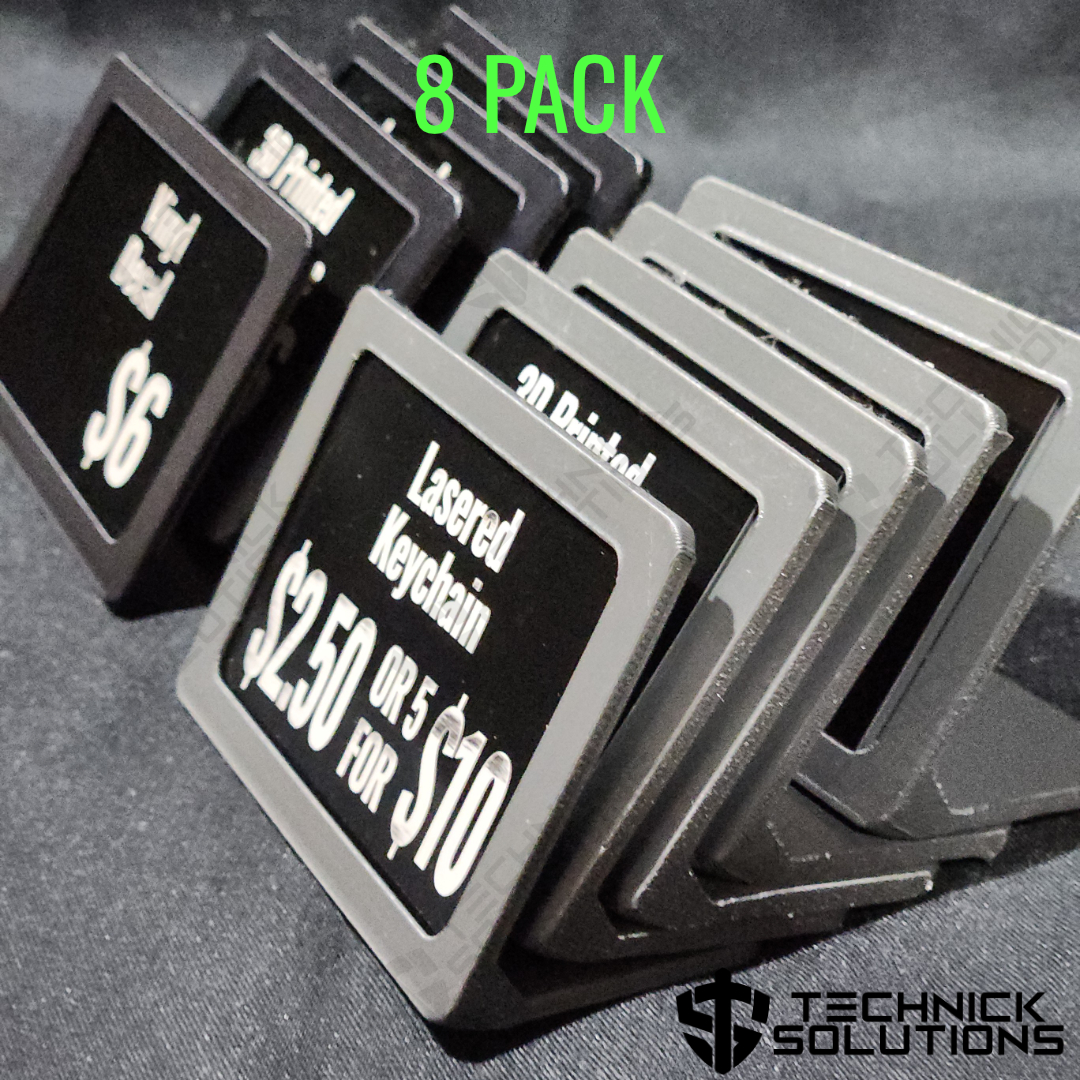 Custom Price Card and Holder