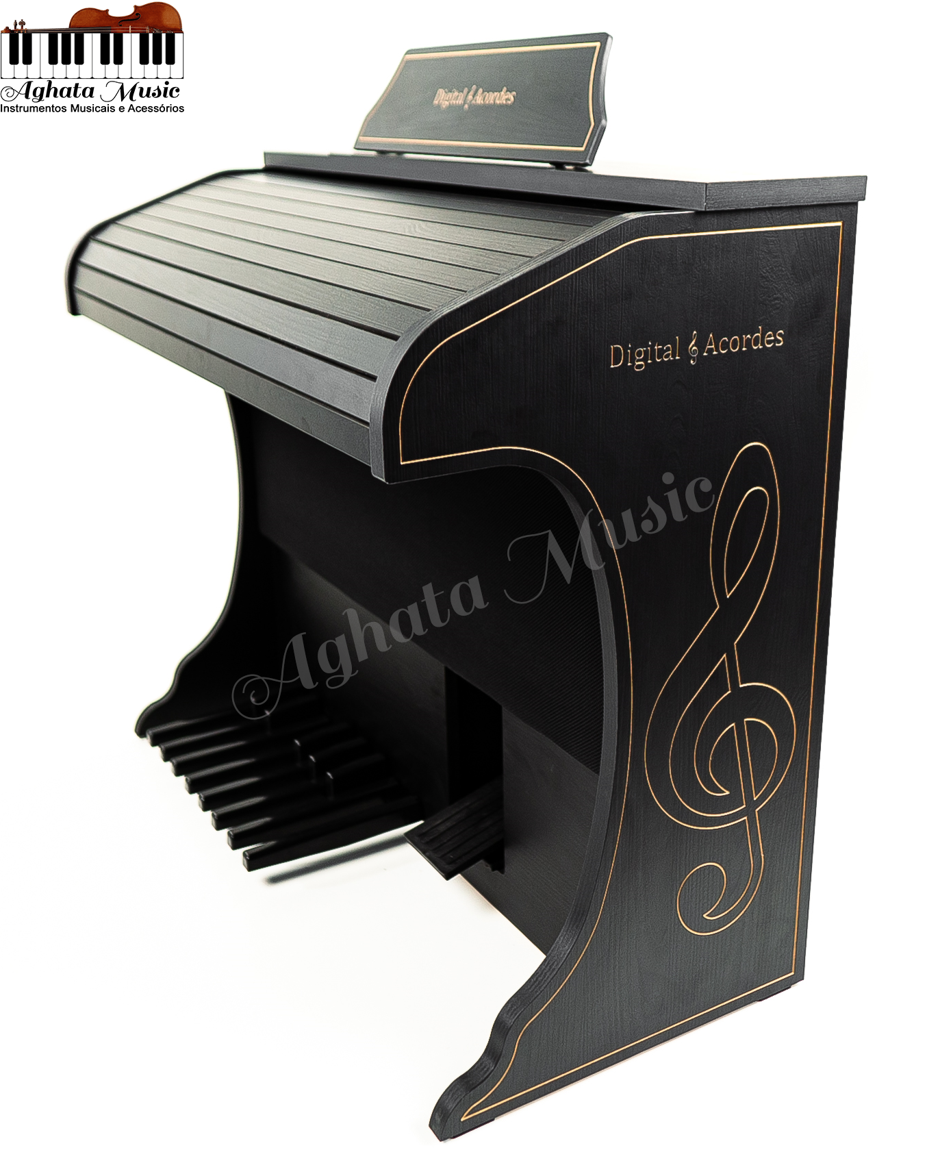 Órgão Digital Acordes AC300 Infinity USB e Bluetooth Preto Fosco