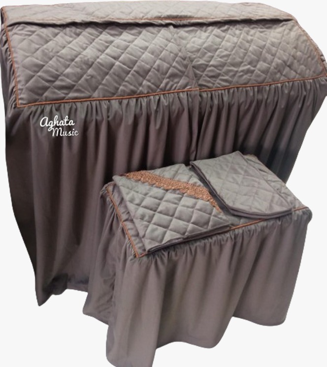 Capa Para Órgão Eletrônico Master Luxo Veludo Marrom Chocolate