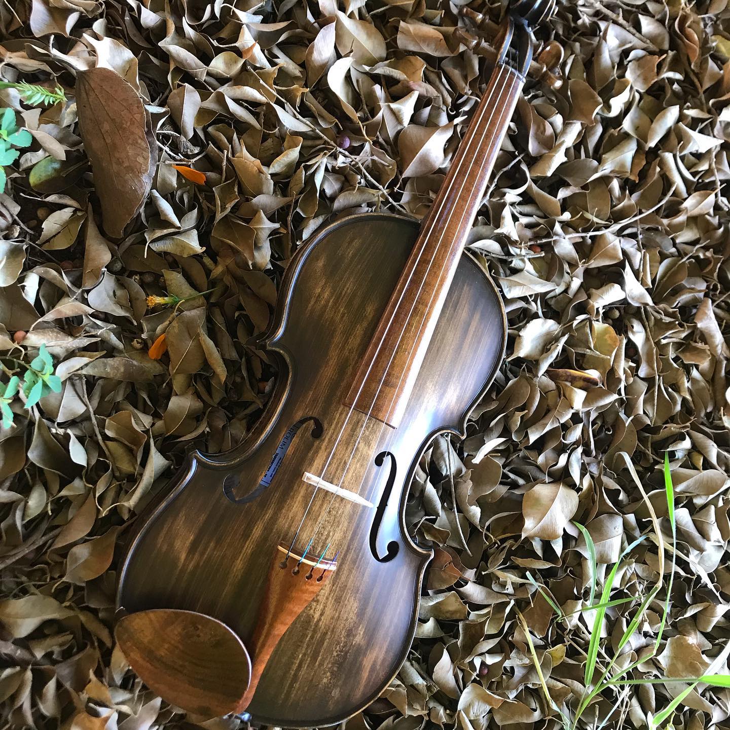Violino Artesanal Envelhecido Fosco