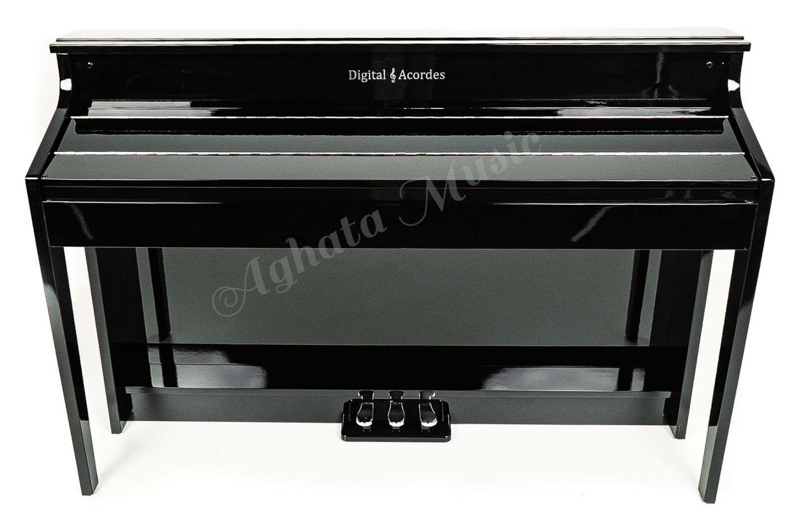 Piano Digital Armário preto alto brilho teclas pesadas ação martelo