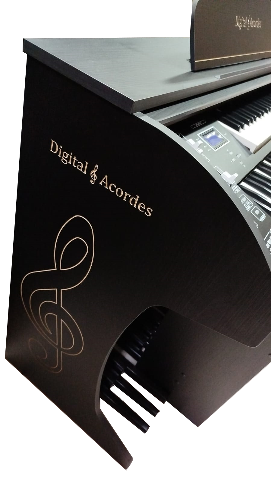 Órgão Digital Acordes Classic Infinity Preto fosco Fosco USB e Bluetooth 49 teclas