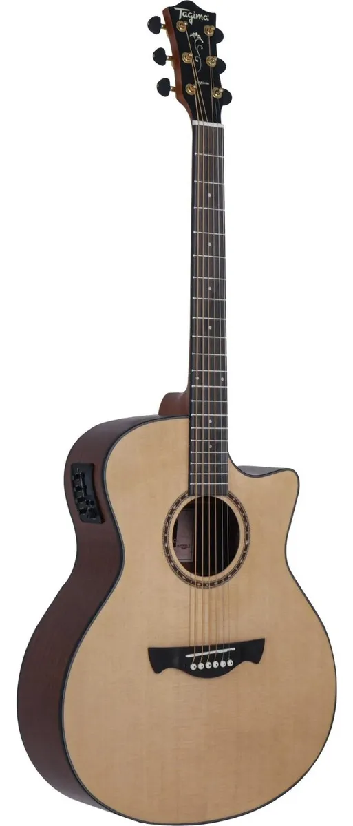 Violão Tagima California Eq Natural Satin Cor Natural fosco Material do diapasão Ébano