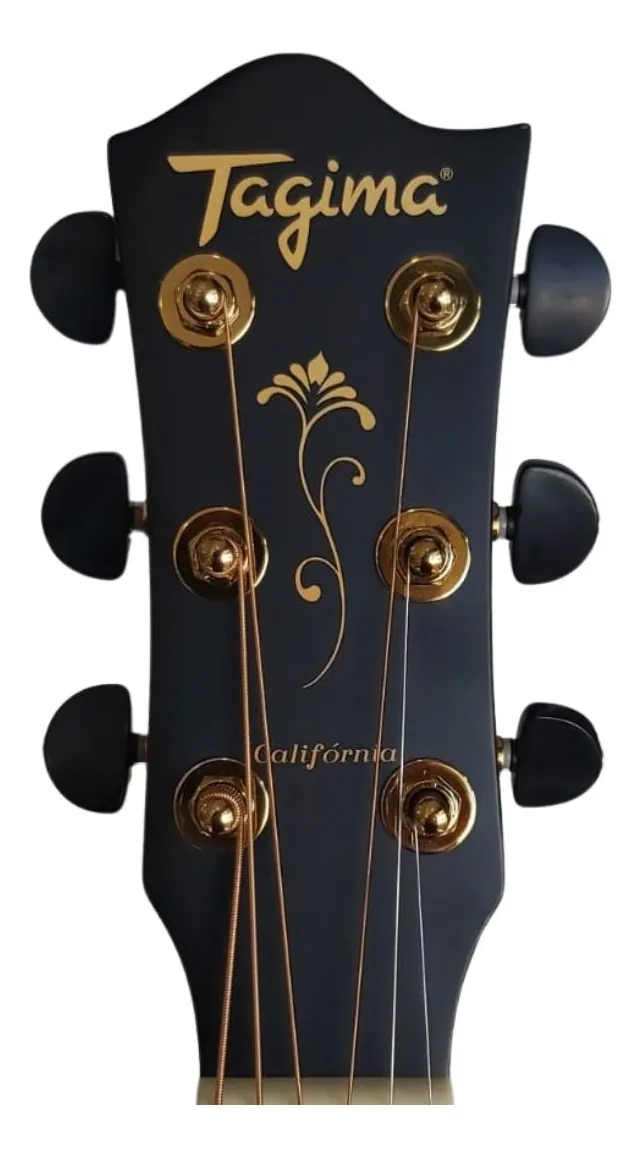 Violão Tagima California Eq Natural Satin Cor Natural fosco Material do diapasão Ébano