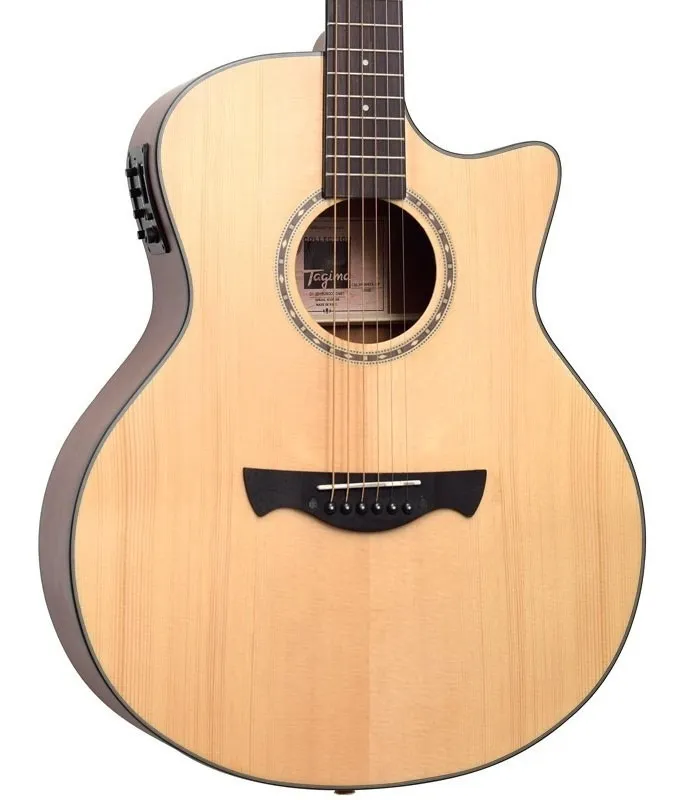 Violão Tagima California Eq Natural Satin Cor Natural fosco Material do diapasão Ébano