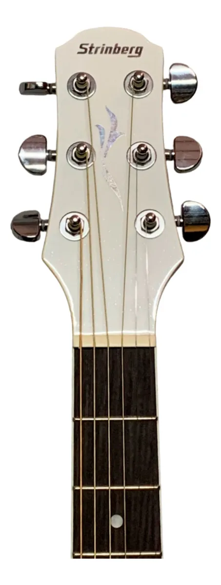 Violão Strinberg Cd40c Wh Cromo Elétrico