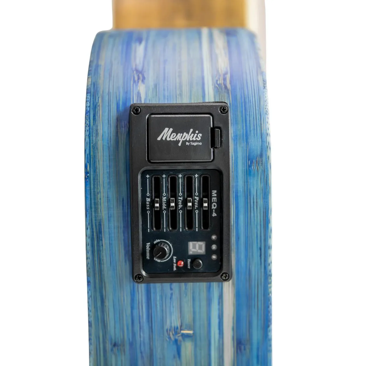 Violão Elétrico Memphis Naturale All Solid Bambu Azul 