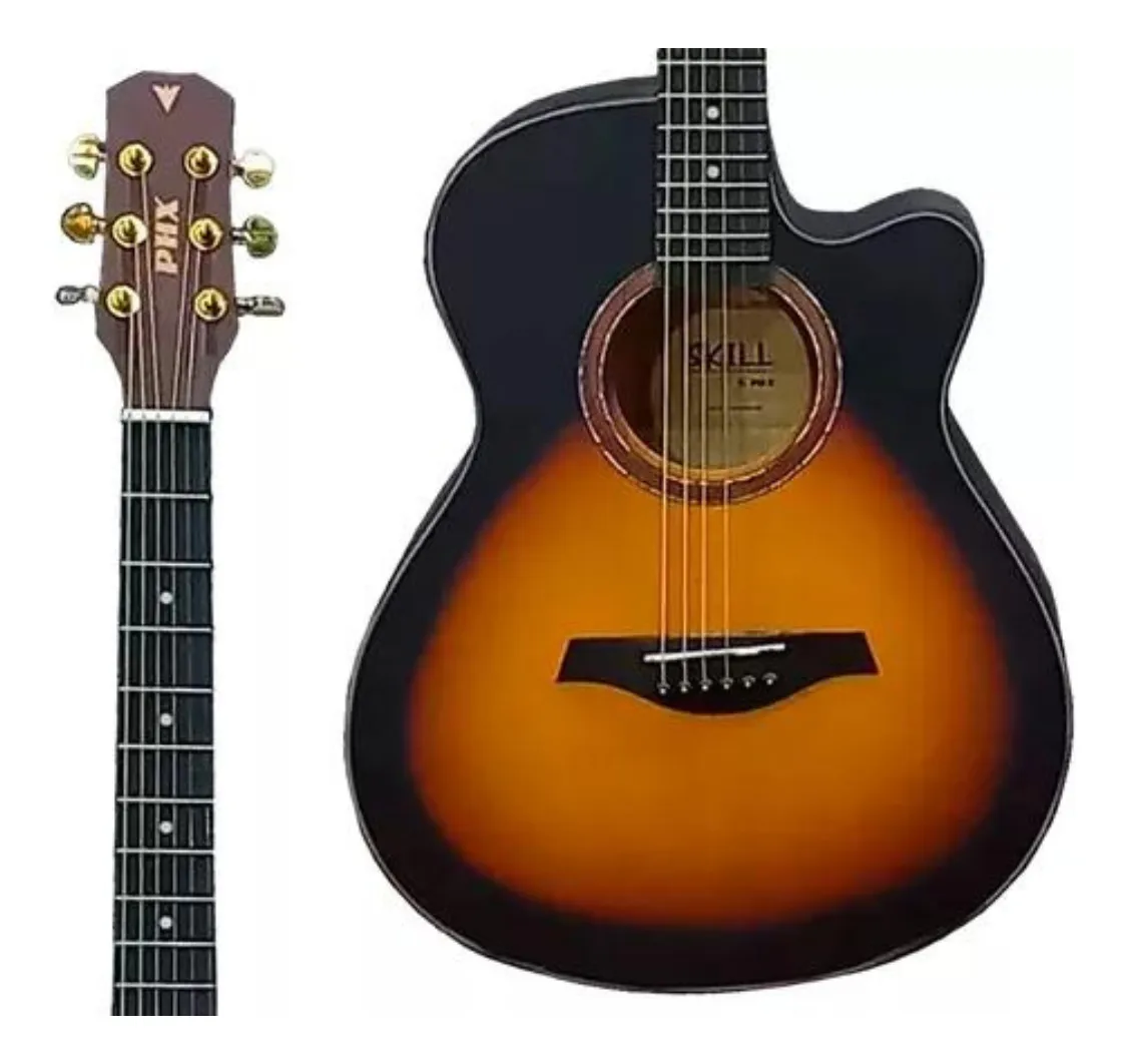Violão Eletroacústico Phx Skill Sc-40a Sb Sunburst