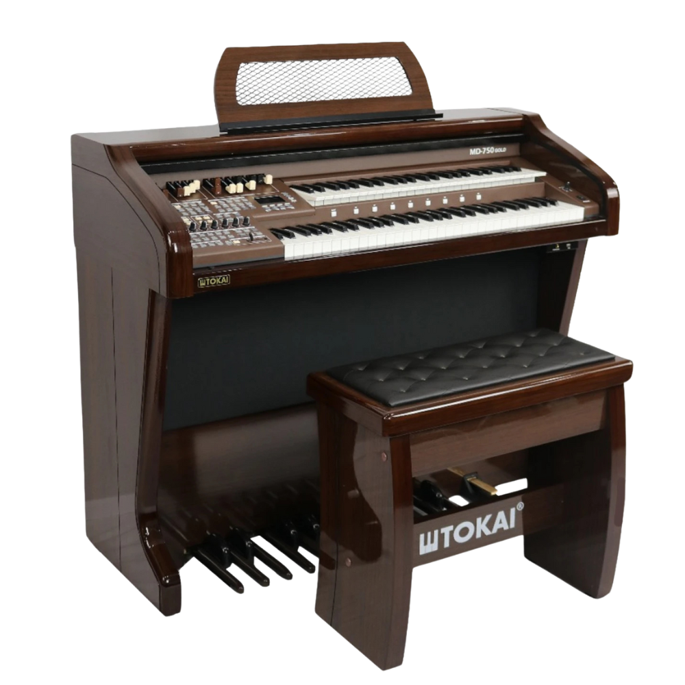 Órgão Eletronico Tokai MD-750 gold marrom alto brilho
