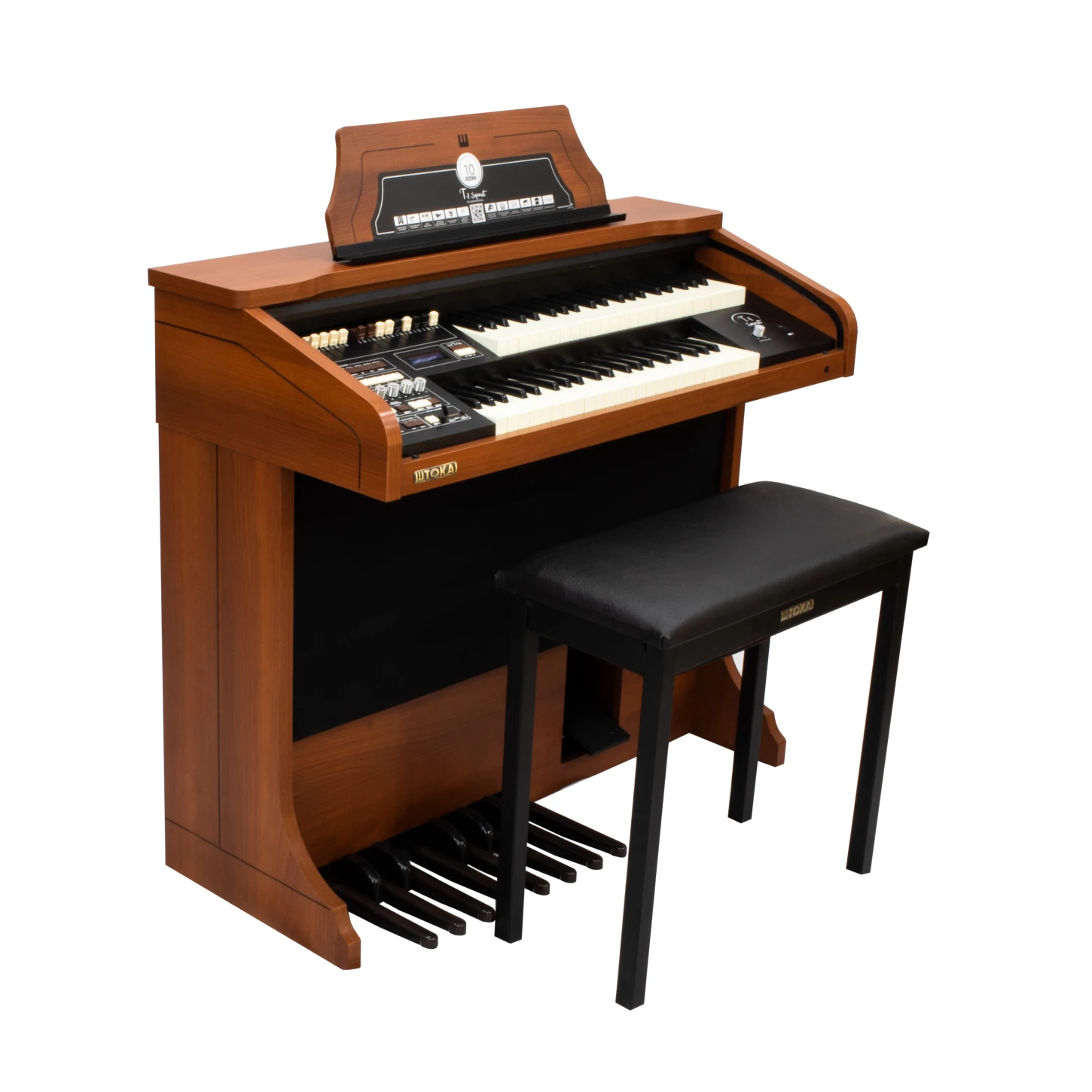 Órgão Eletronico Tokai T1 spinet cedro