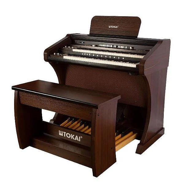 Órgão Eletronico Tokai T1 concert marrom