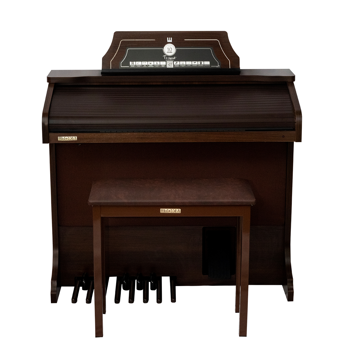 Órgão Eletrônico Tokai T1 Spinet Wengue Marrom