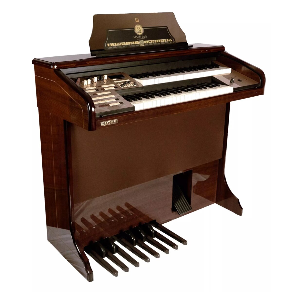 Órgão Eletronico Tokai MD-10 Evo Marrom Alto brilho