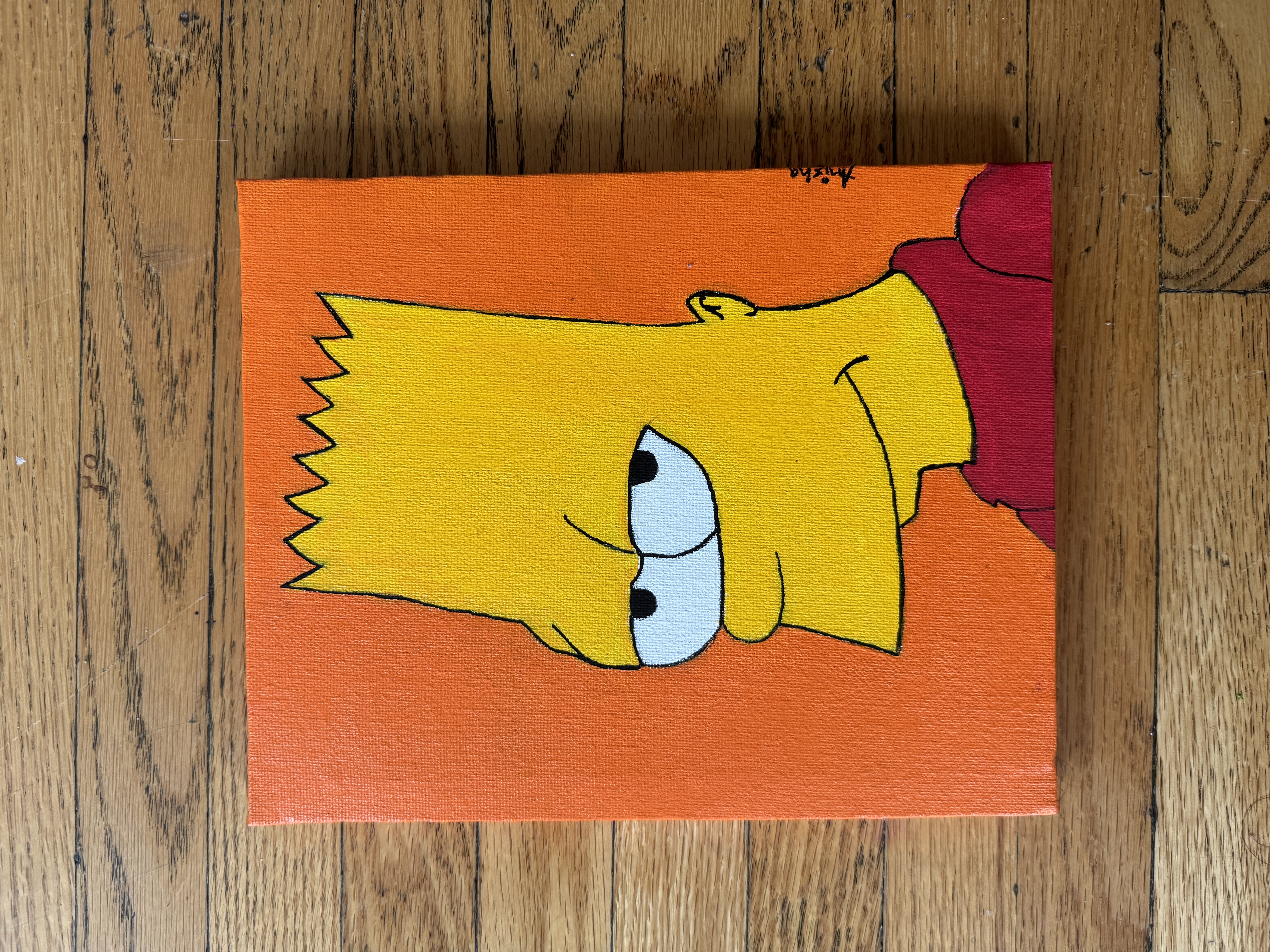Classic Bart Simpson Acrylic Painting