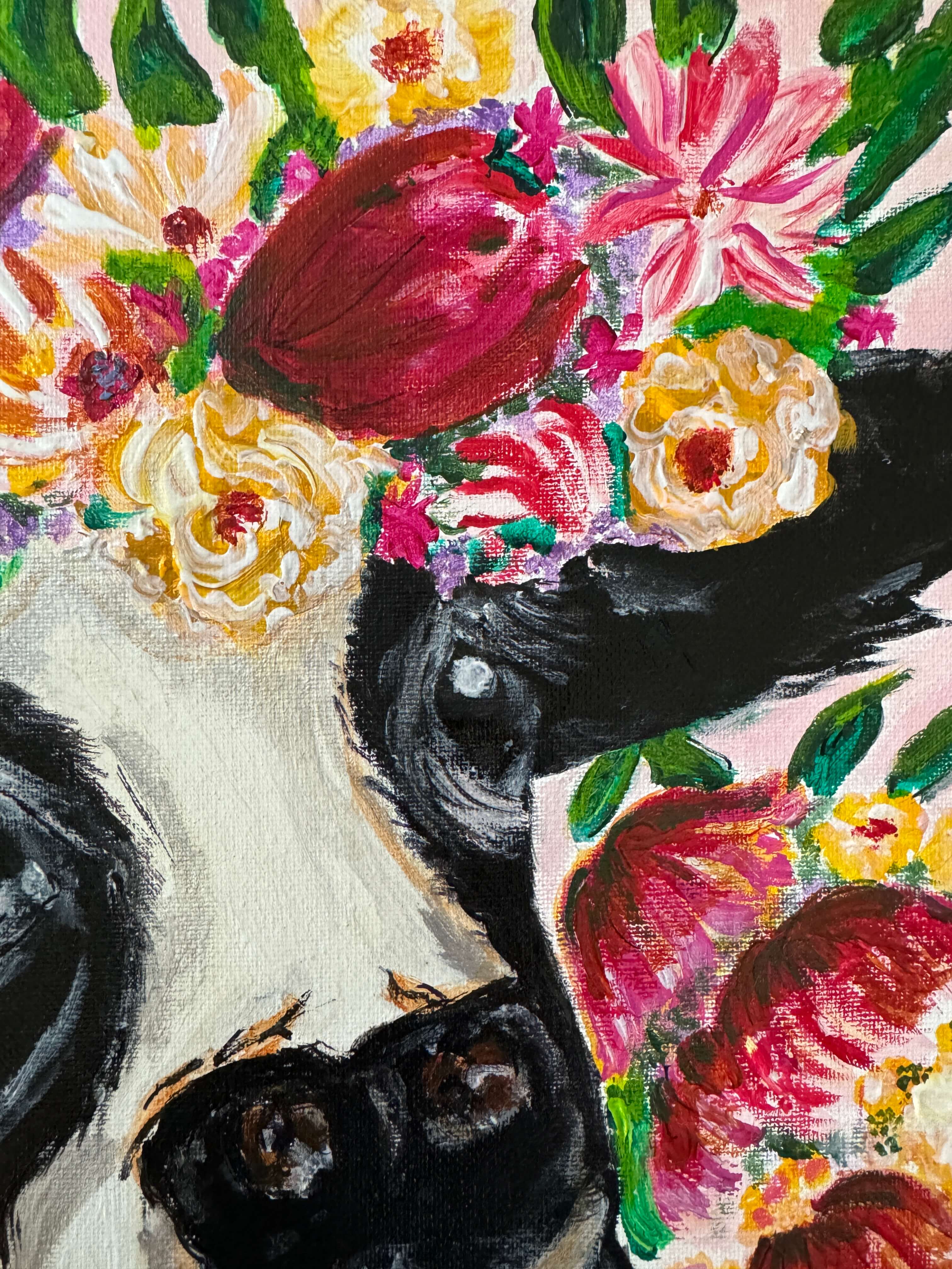 Cow Acrylic Painting