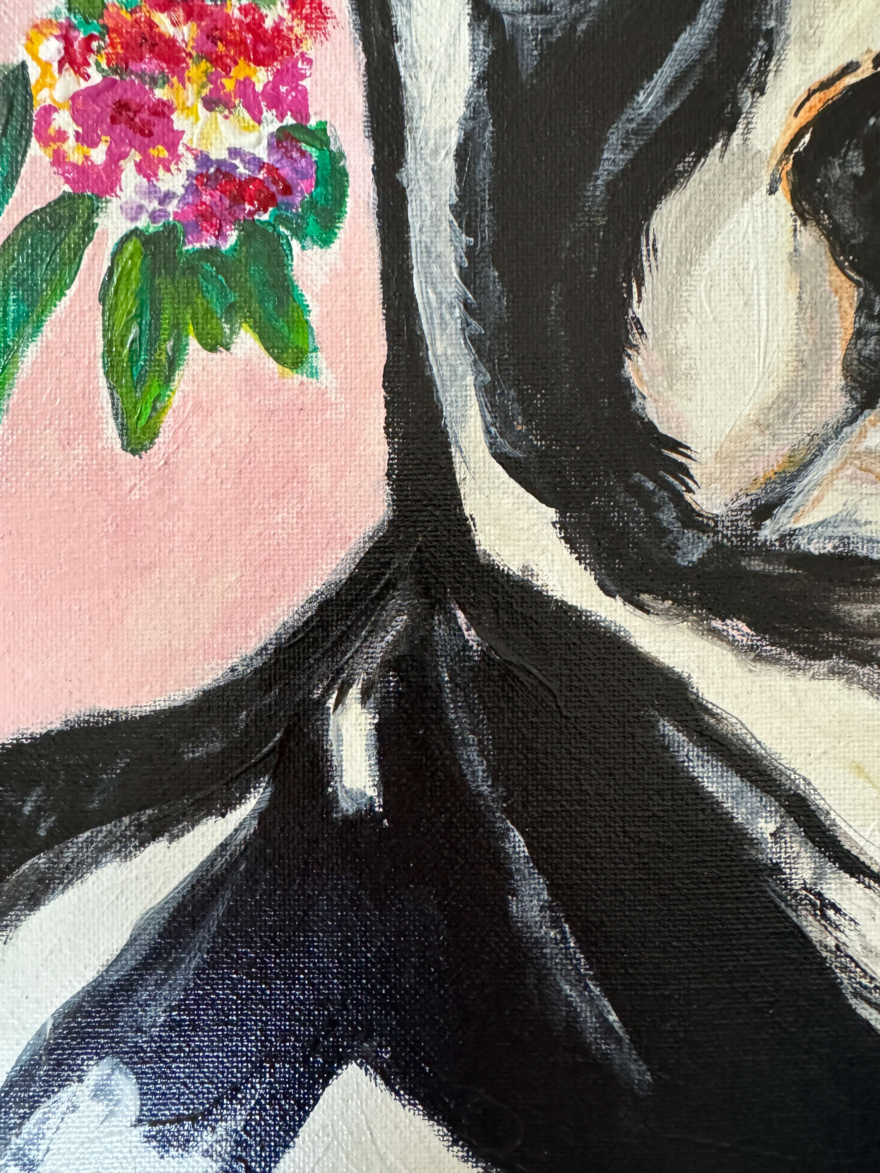 Cow Acrylic Painting