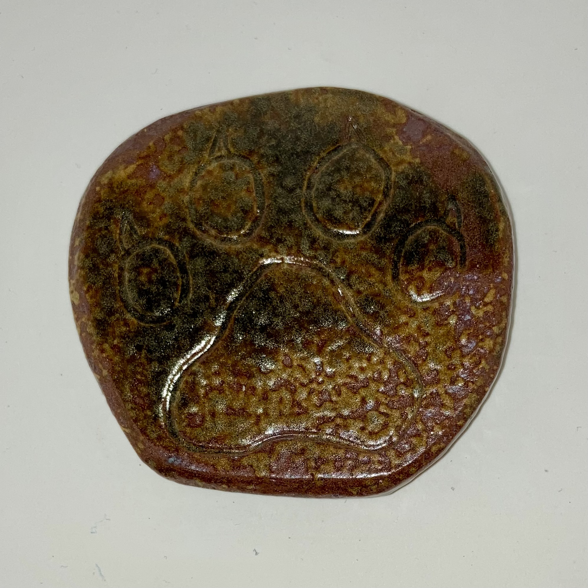 Ceramic Paw Print Coaster