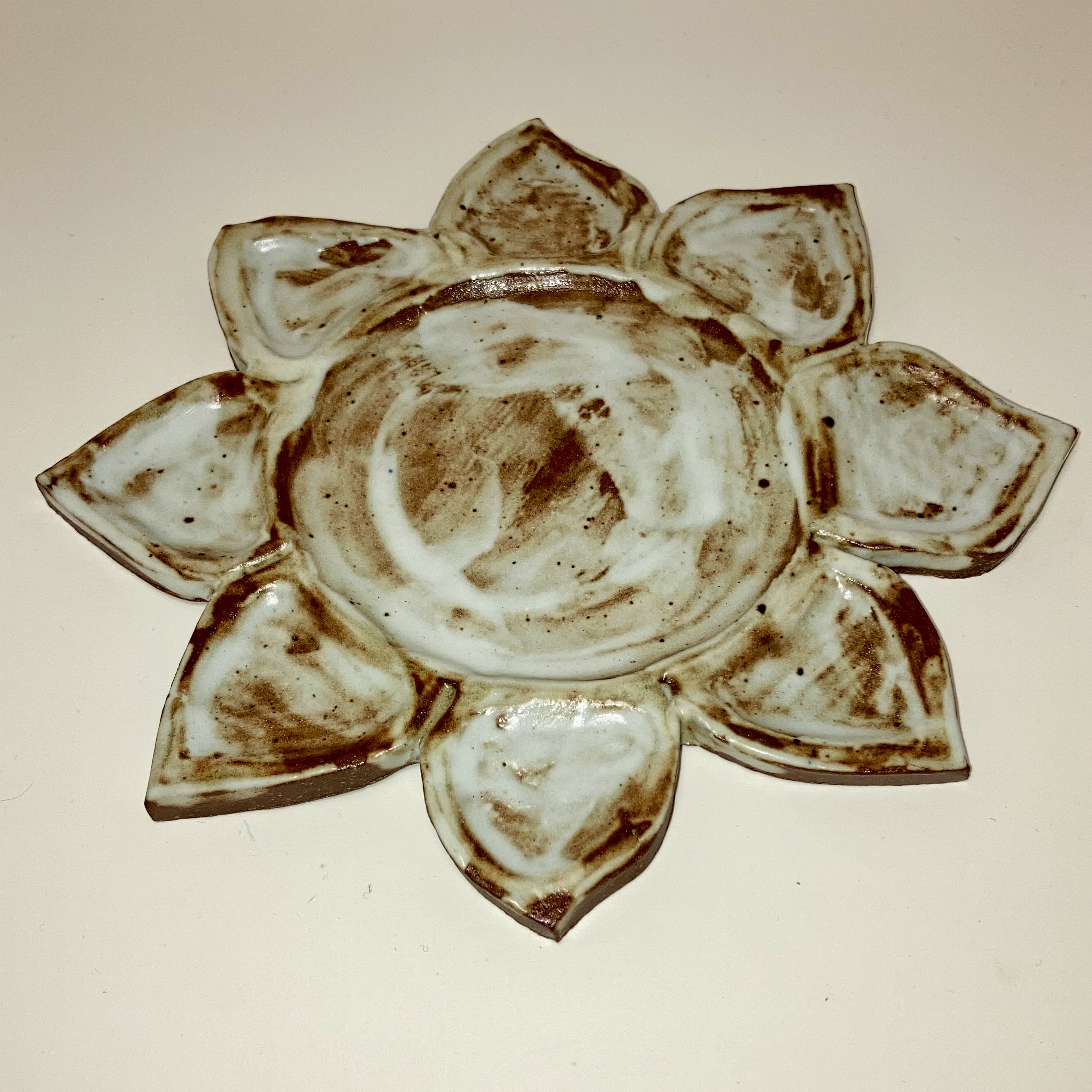 Handmade Ceramic Lotus Plate