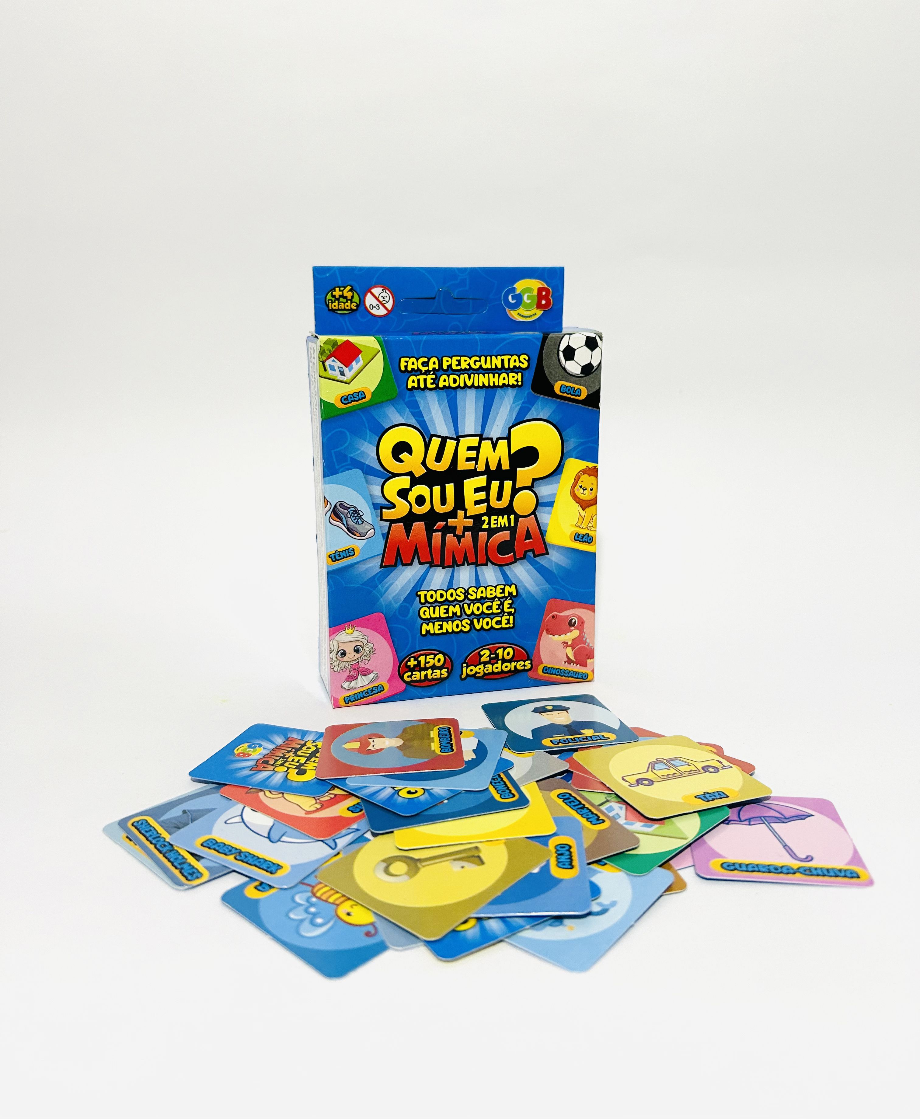 Jogo 2 em 1 Quem Sou Eu + Mímica 