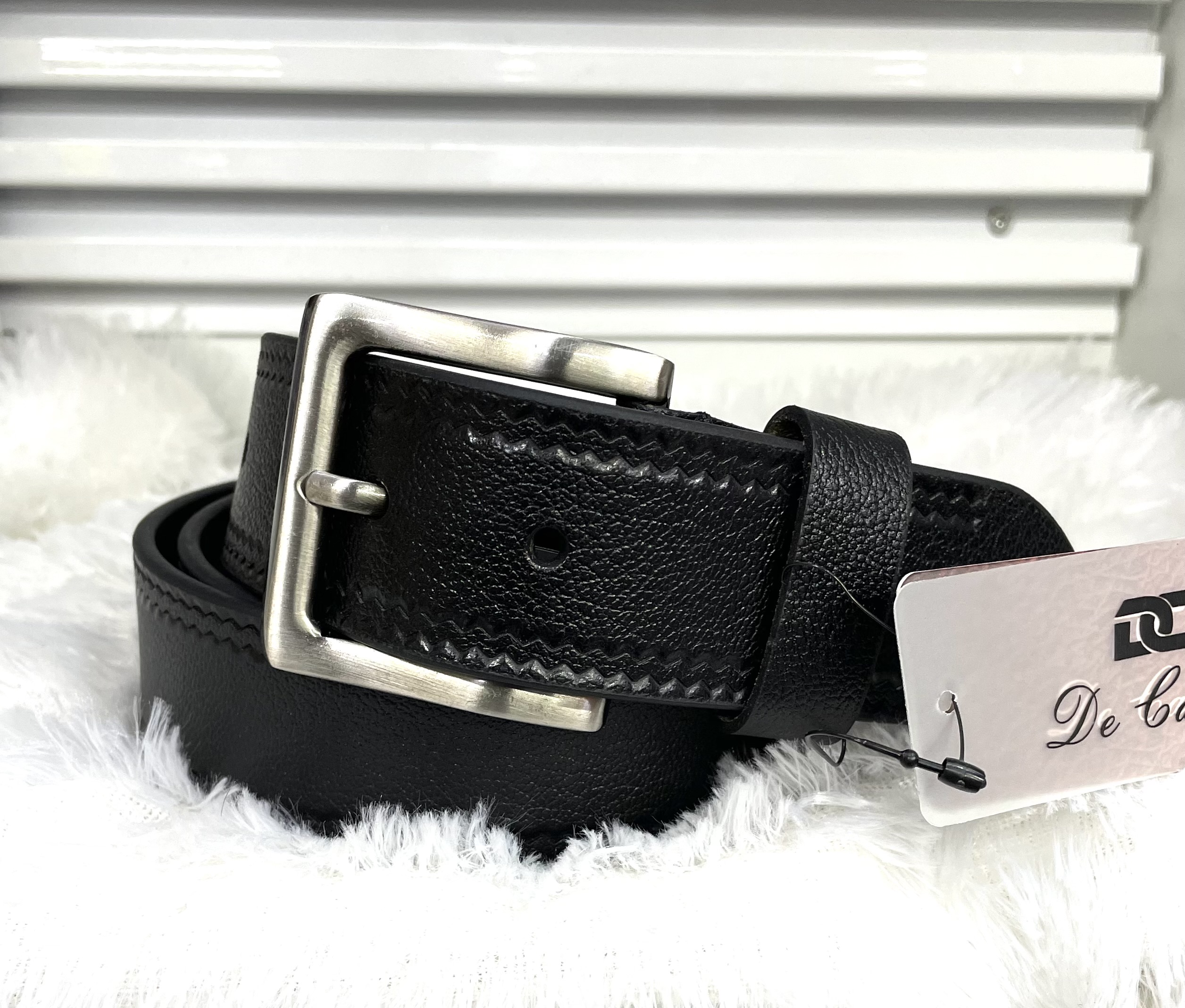 Primebelt - Decardin Mular Black Leather Belt 