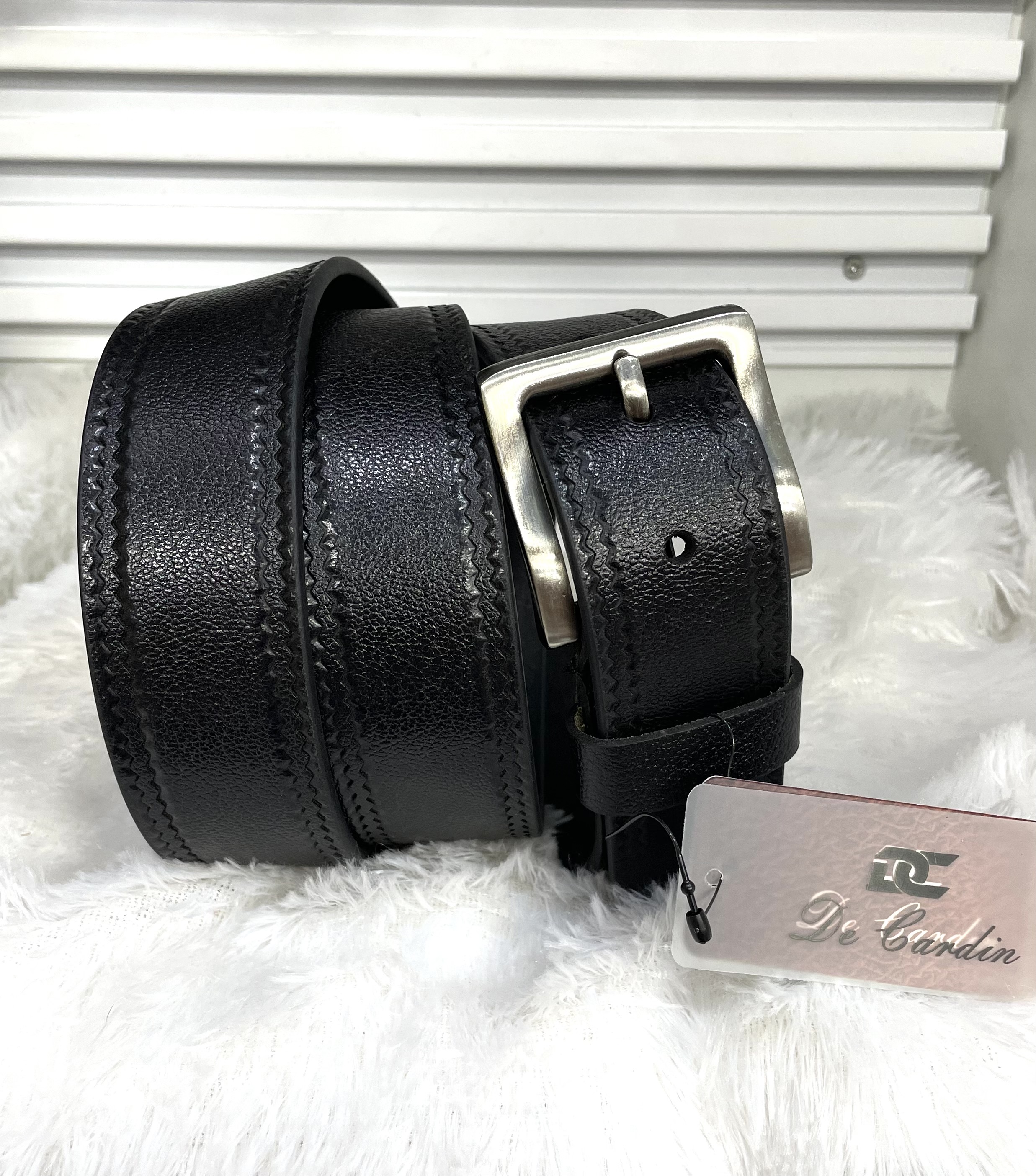 Primebelt - Decardin Mular Black Leather Belt 