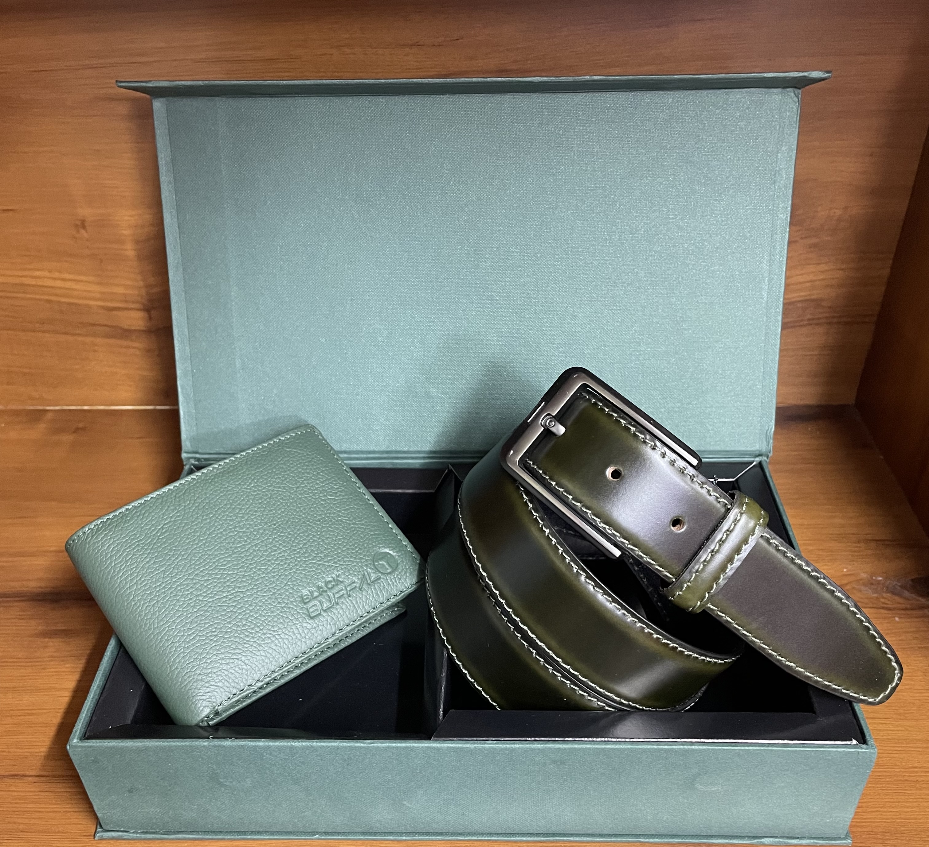 Primebelt - Belt and Wallet Bottle Green Combo