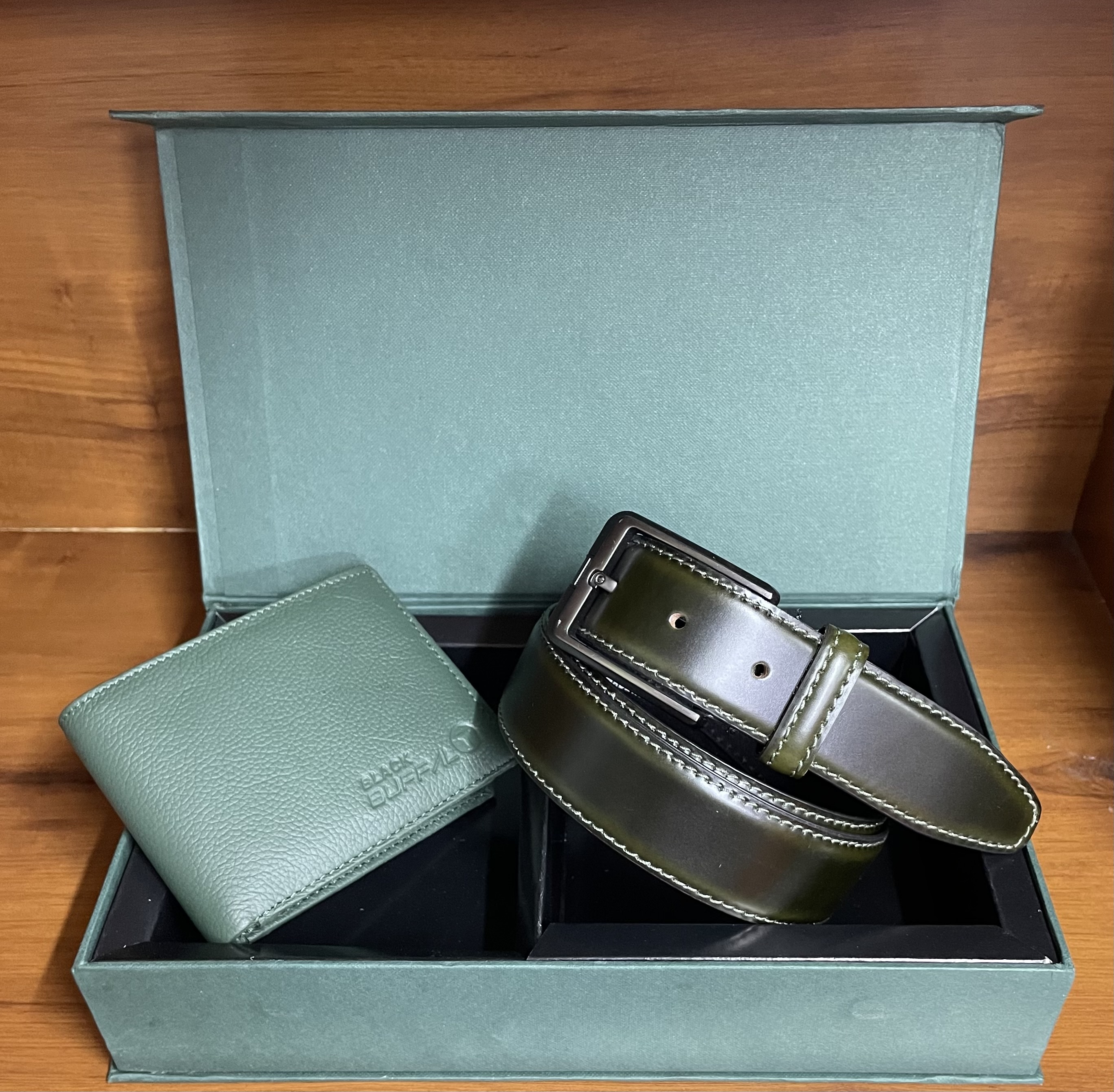 Primebelt - Belt and Wallet Bottle Green Combo