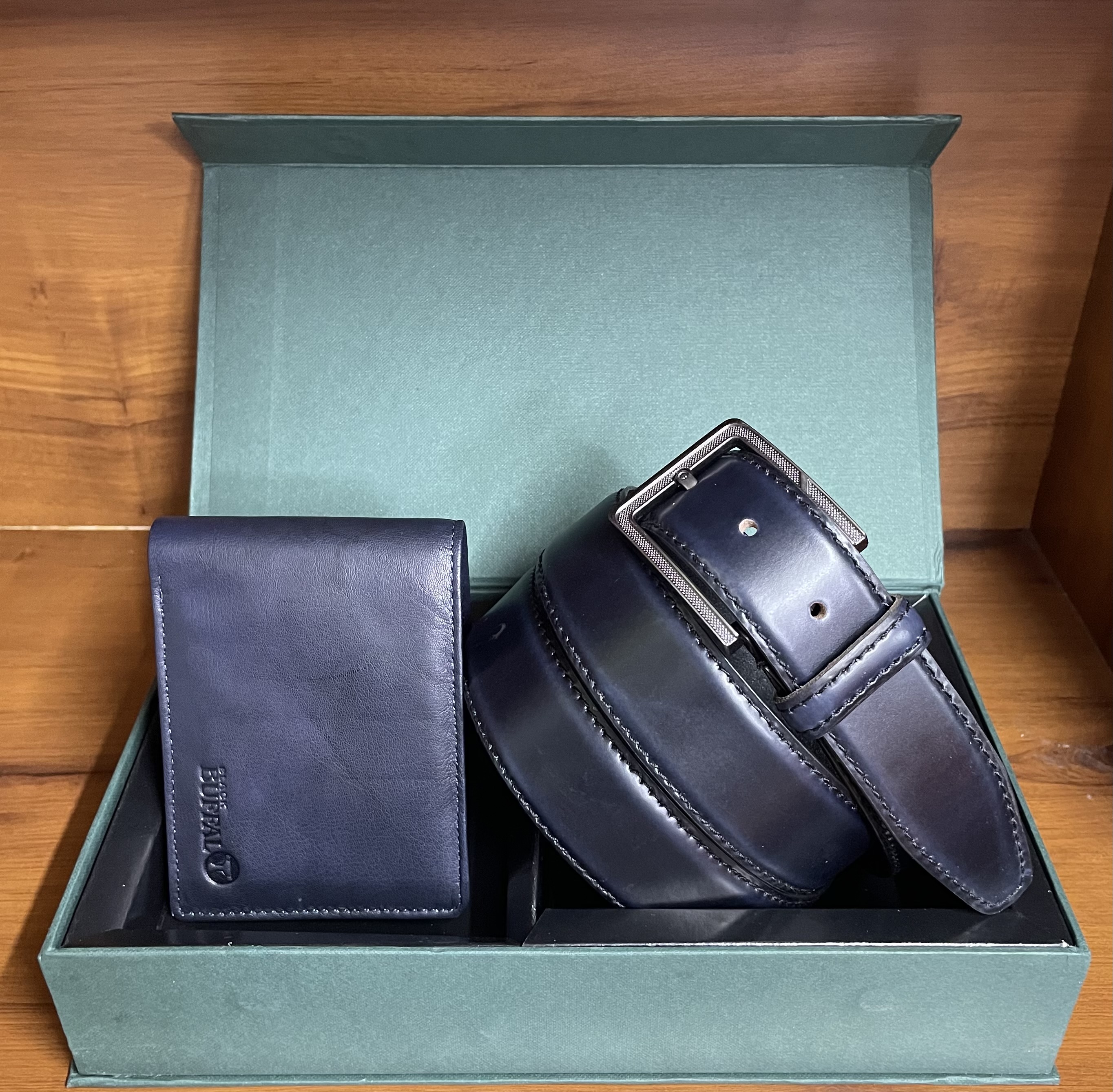 Primebelt - Belt and Wallet Dark Blue Combo