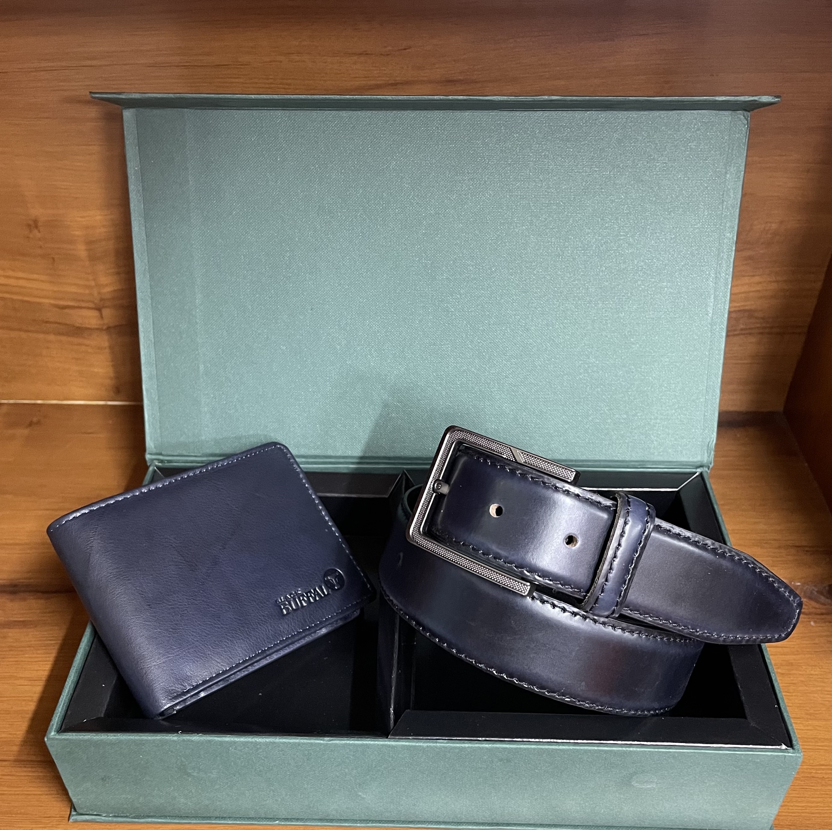 Primebelt - Belt and Wallet Dark Blue Combo
