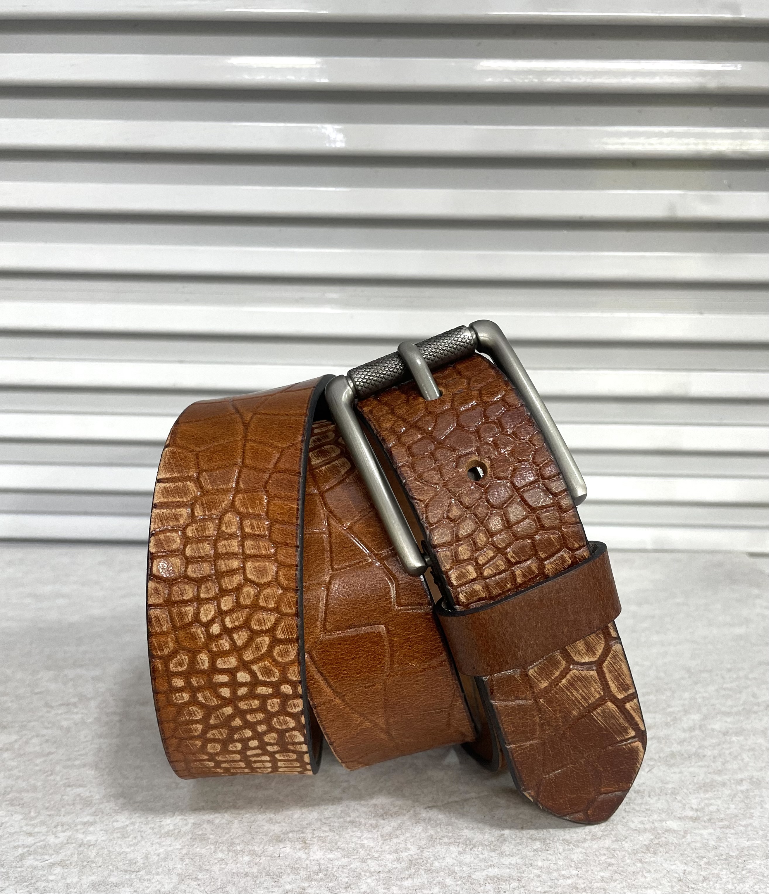 Primebelt - Croco Washer Tan 