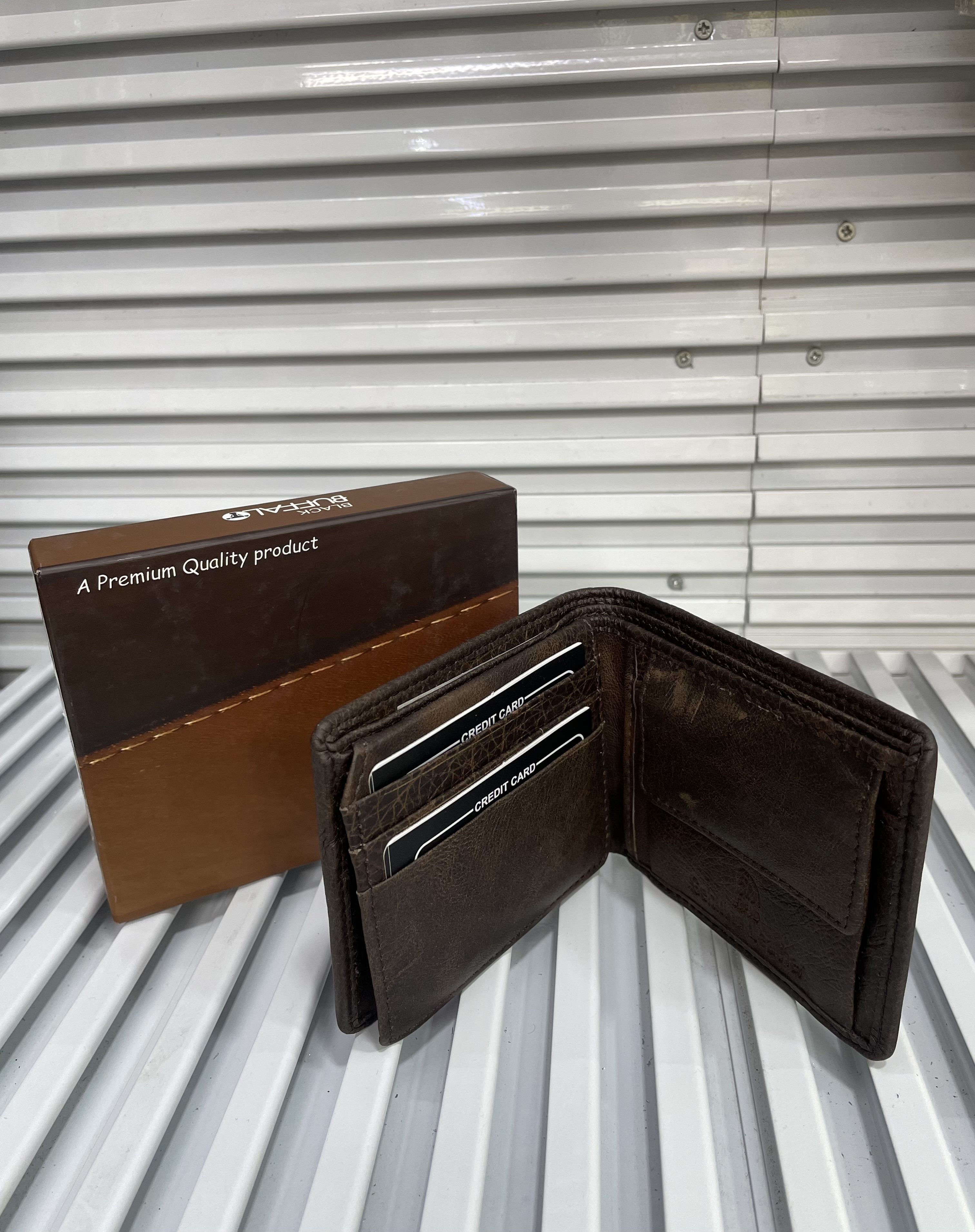 Primebelt - Black Buffalo Brown Wallet 