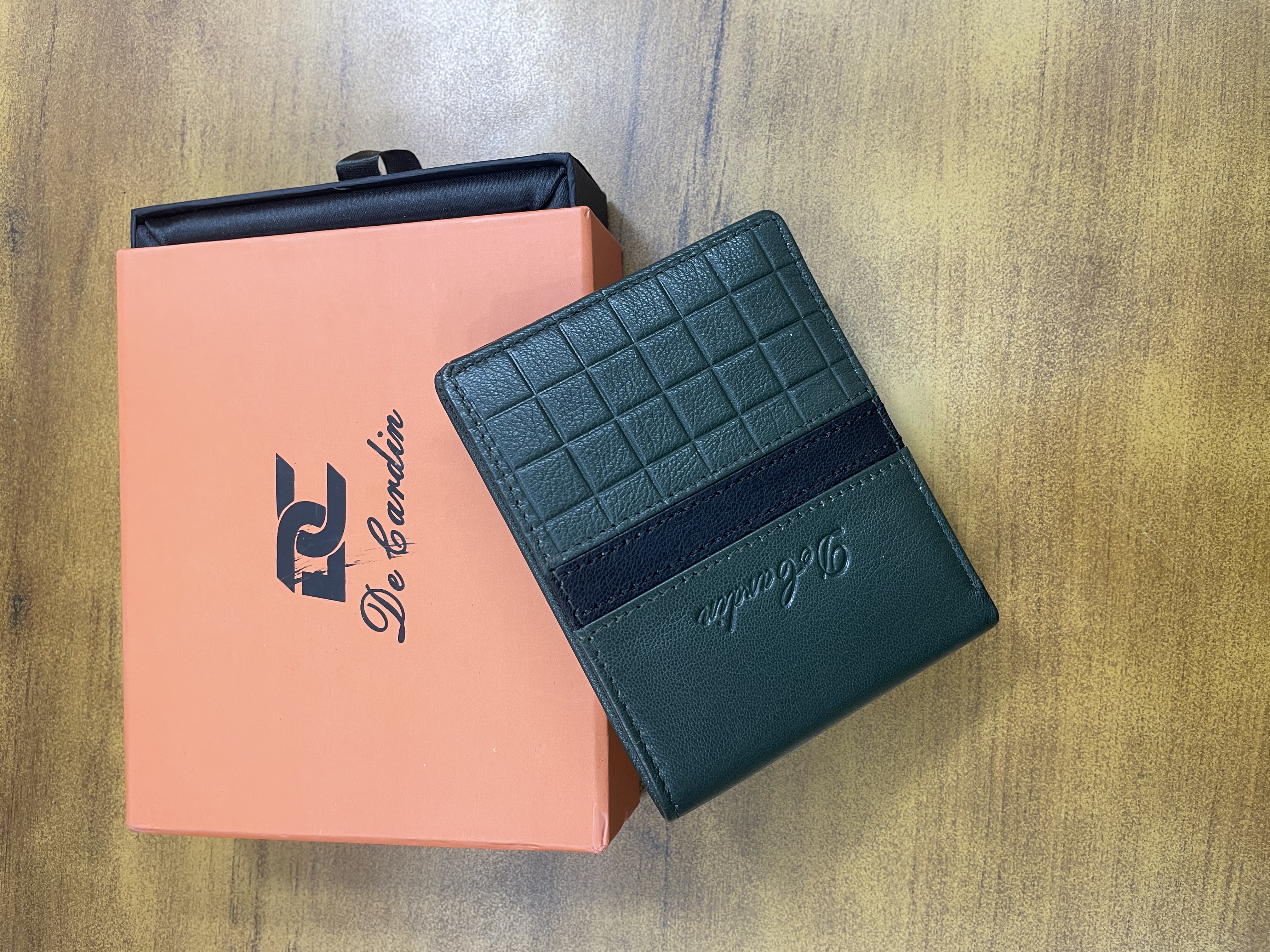 Primebelt - DeCardin Green Checked Wallet
