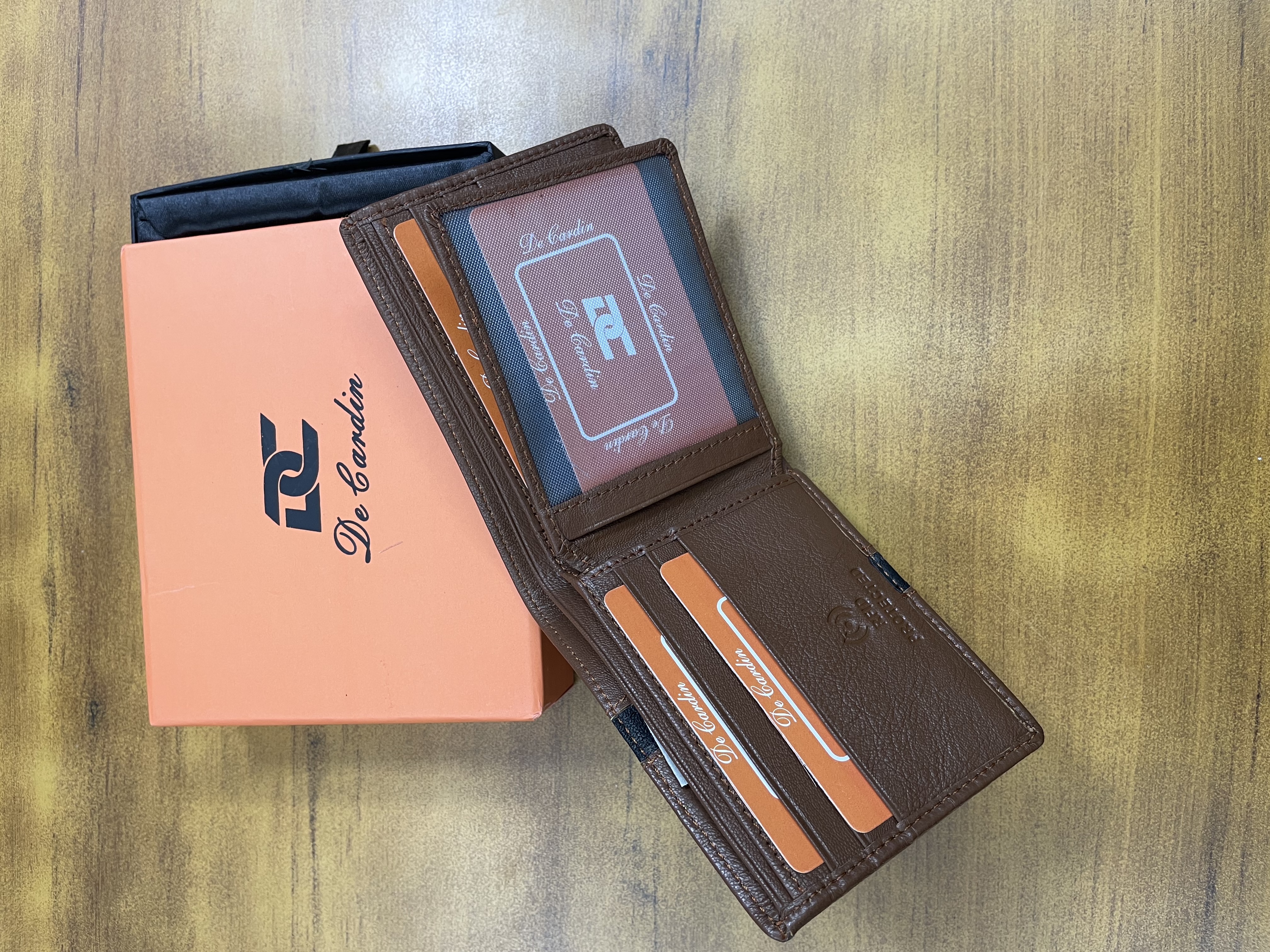 Primebelt - Decardin Tan Checked Wallet