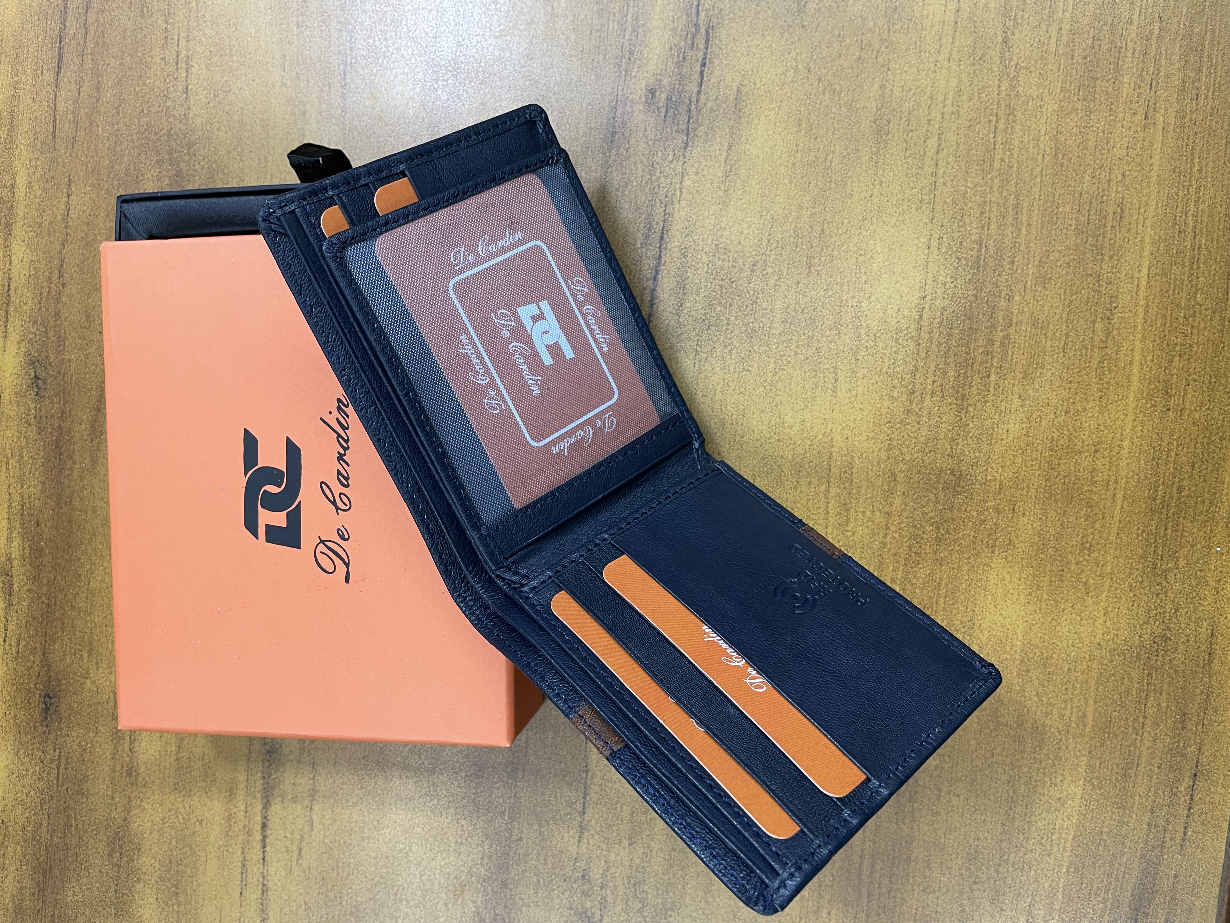 Primebelt - Decardin Blue Checked Wallet