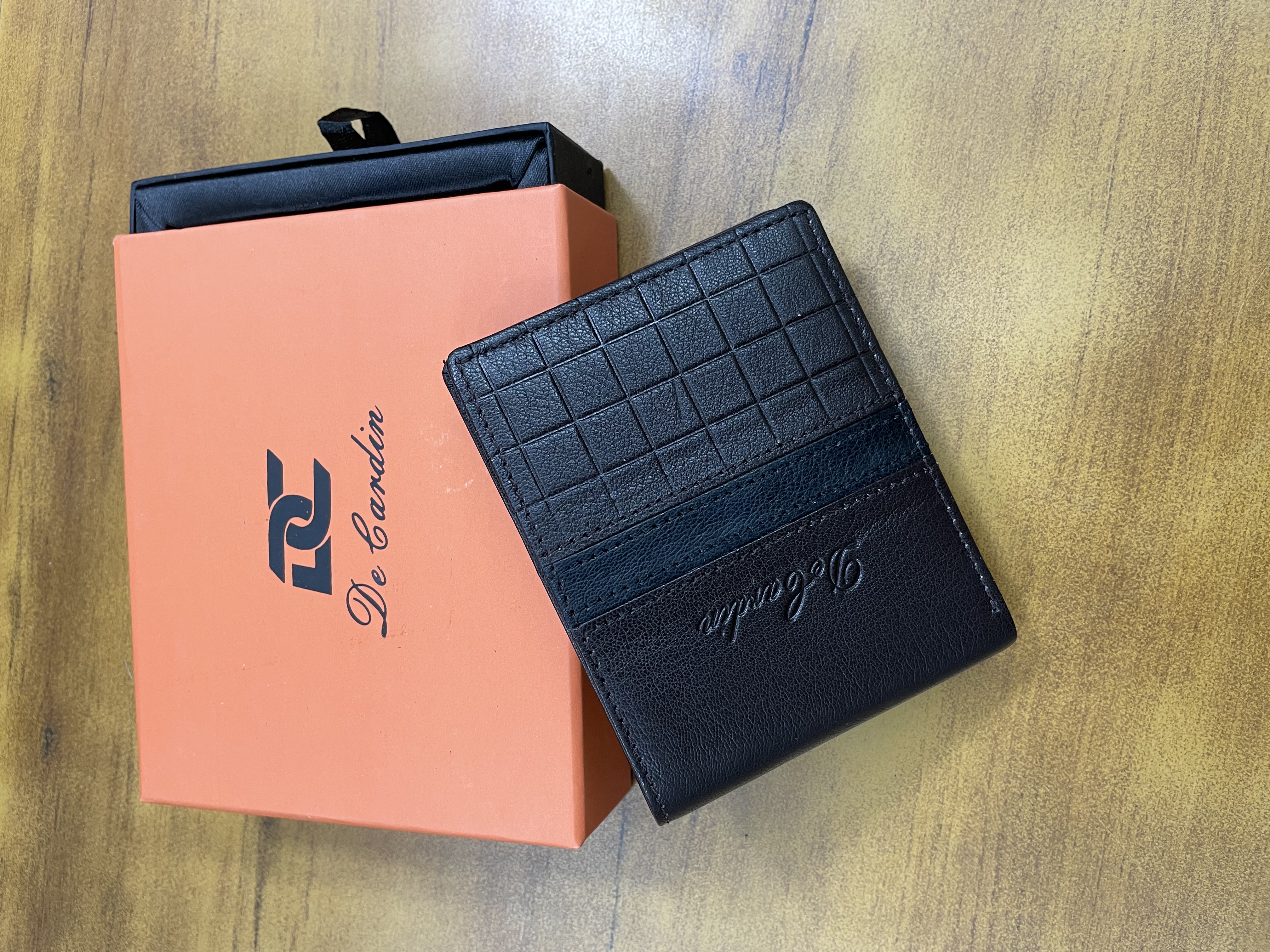 Primebelt - Decardin Brown Checked Wallet