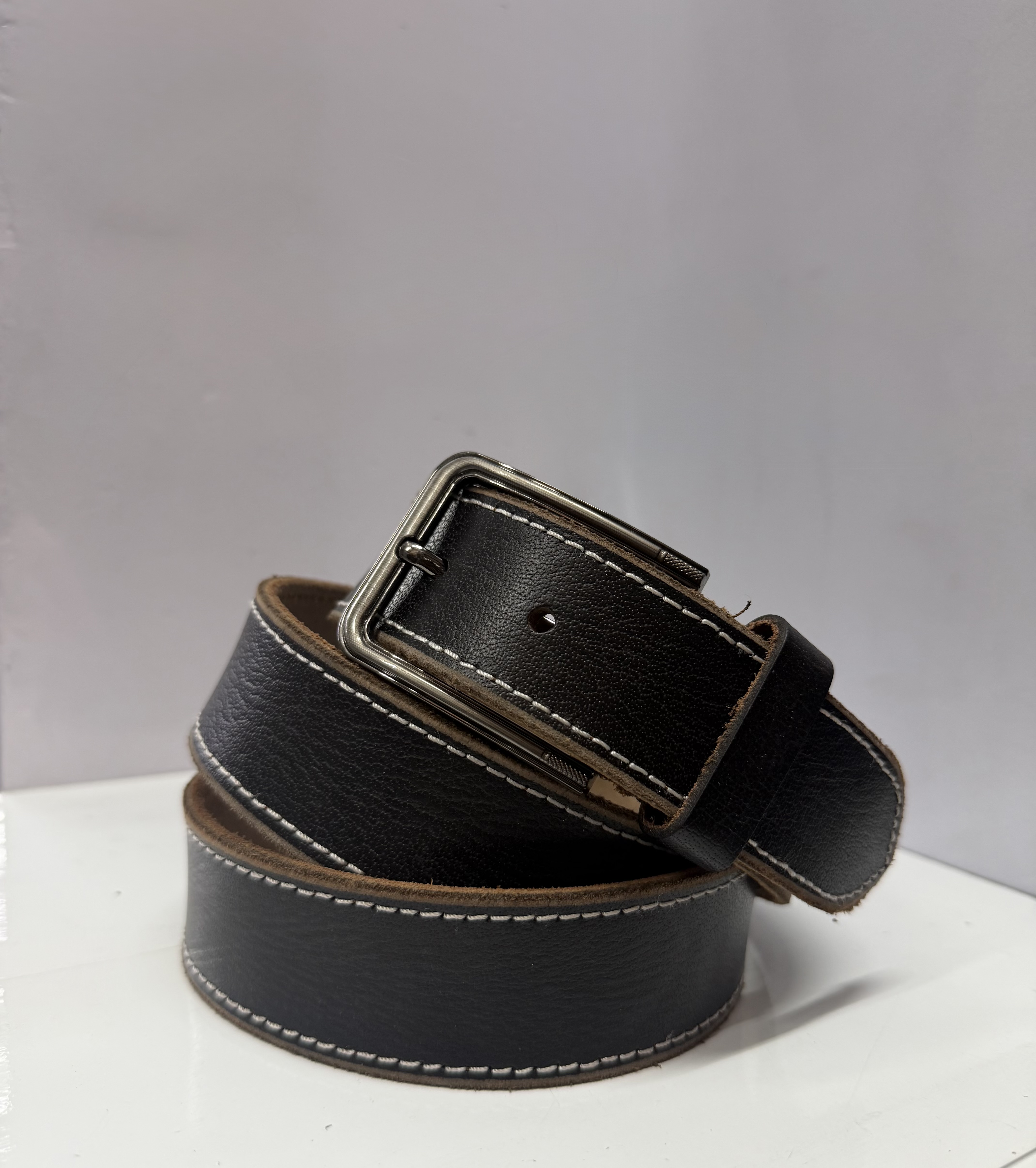 Primebelt - Stitched Black Casual Belt 