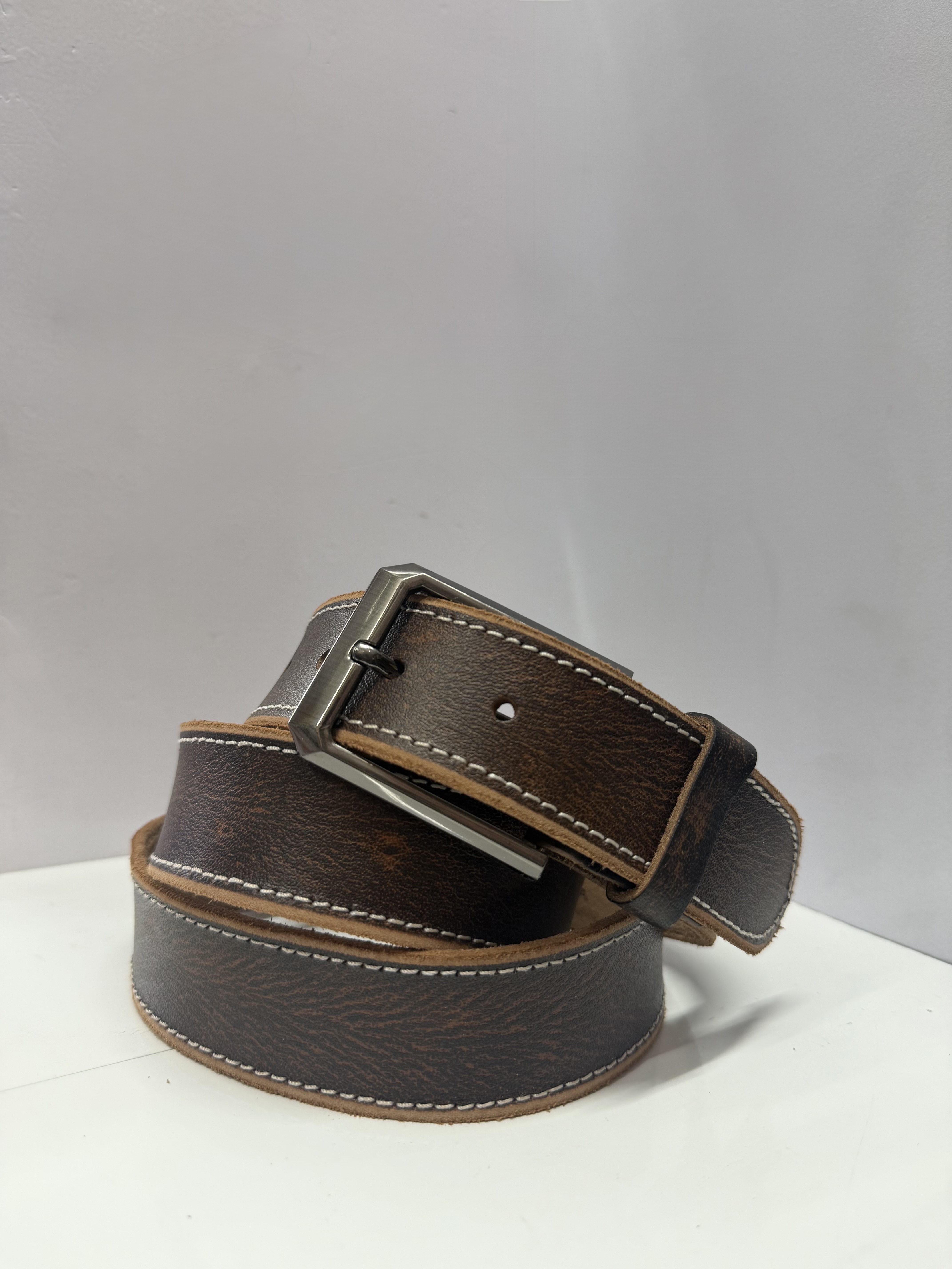 Primebelt - Stitched Maroon Casual Belt 