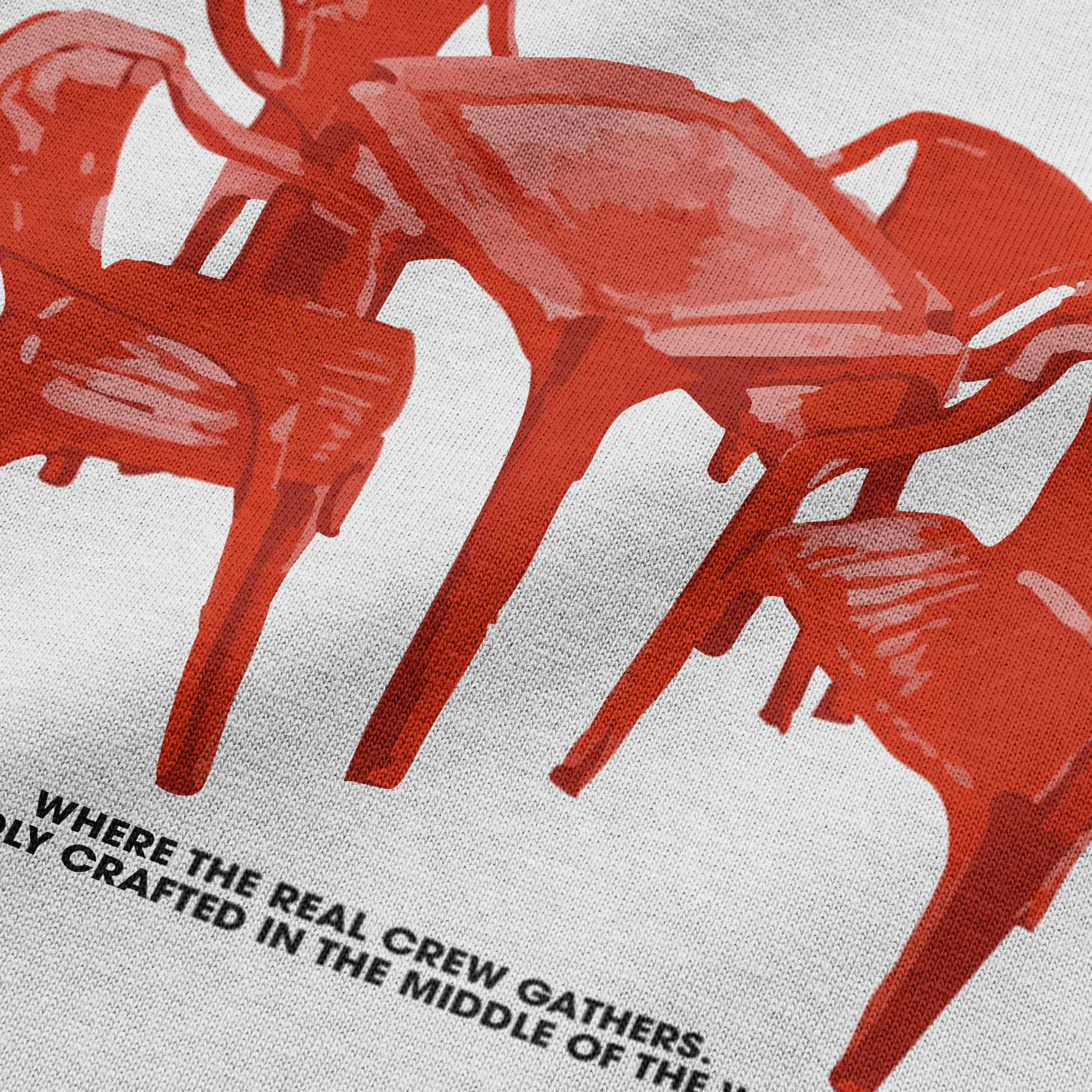 CAMISETA 'RED TABLE' BLANCA