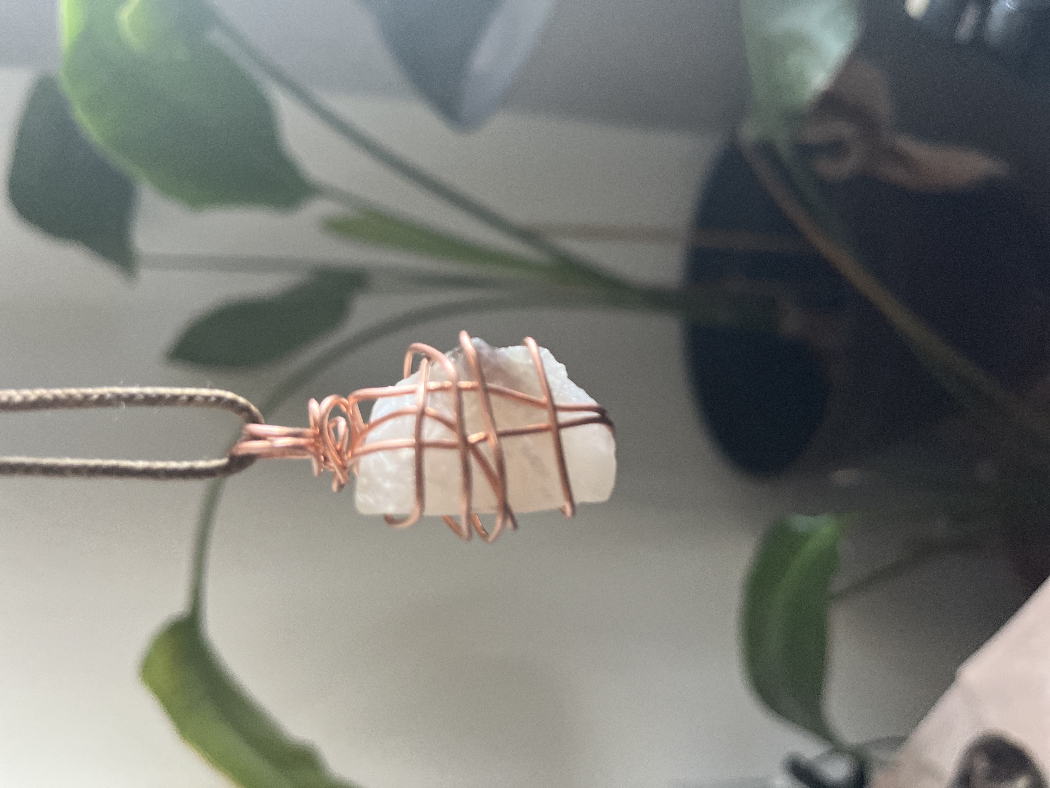 Clear Smoky Quartz (Copper Wrapped)