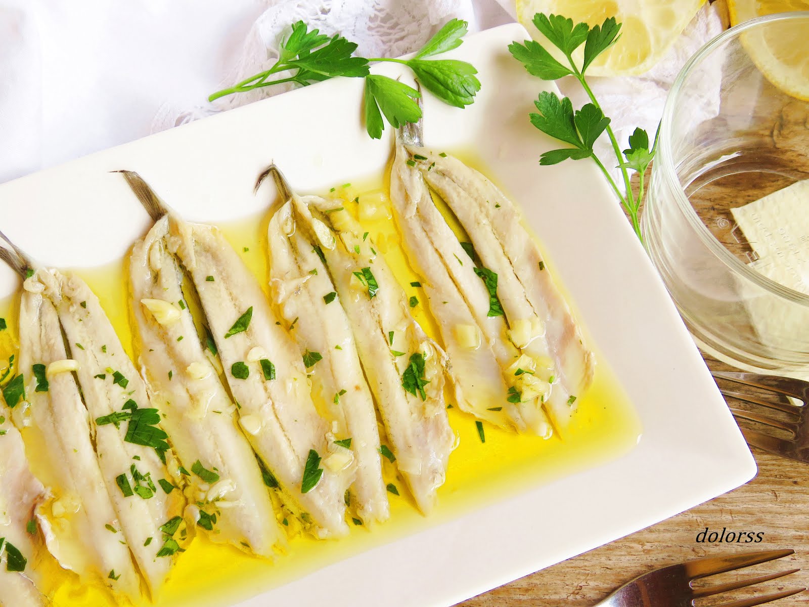 Boquerones ajo y perejil