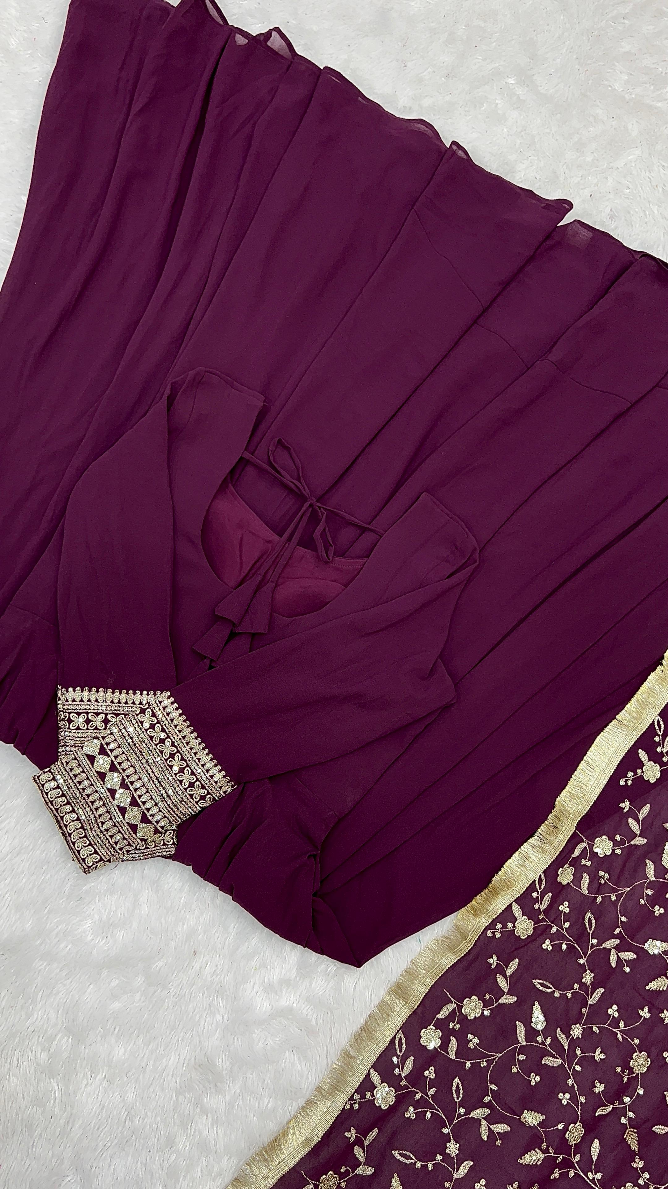 Fully Stitched Anarkali - Georgette