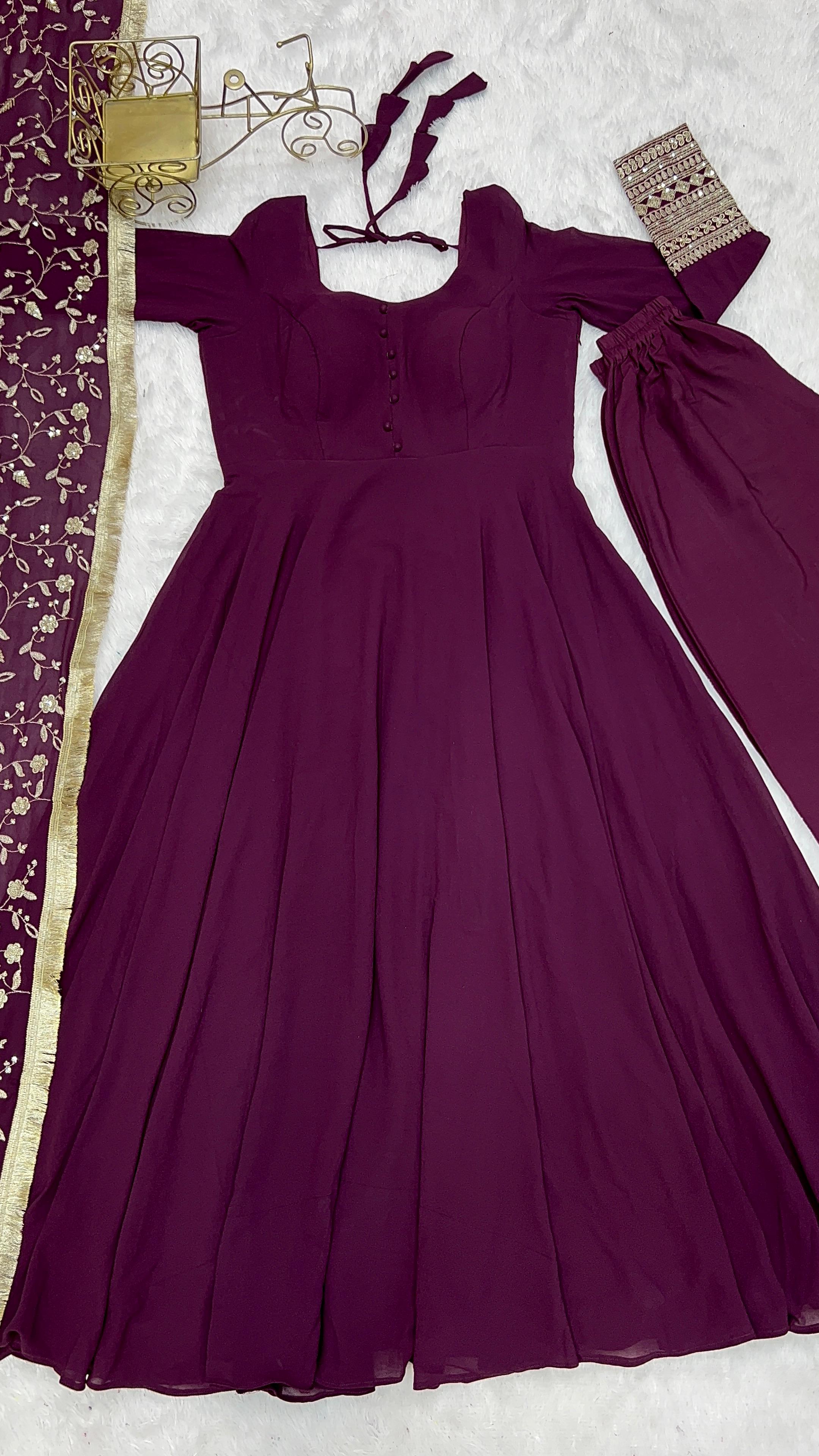 Fully Stitched Anarkali - Georgette