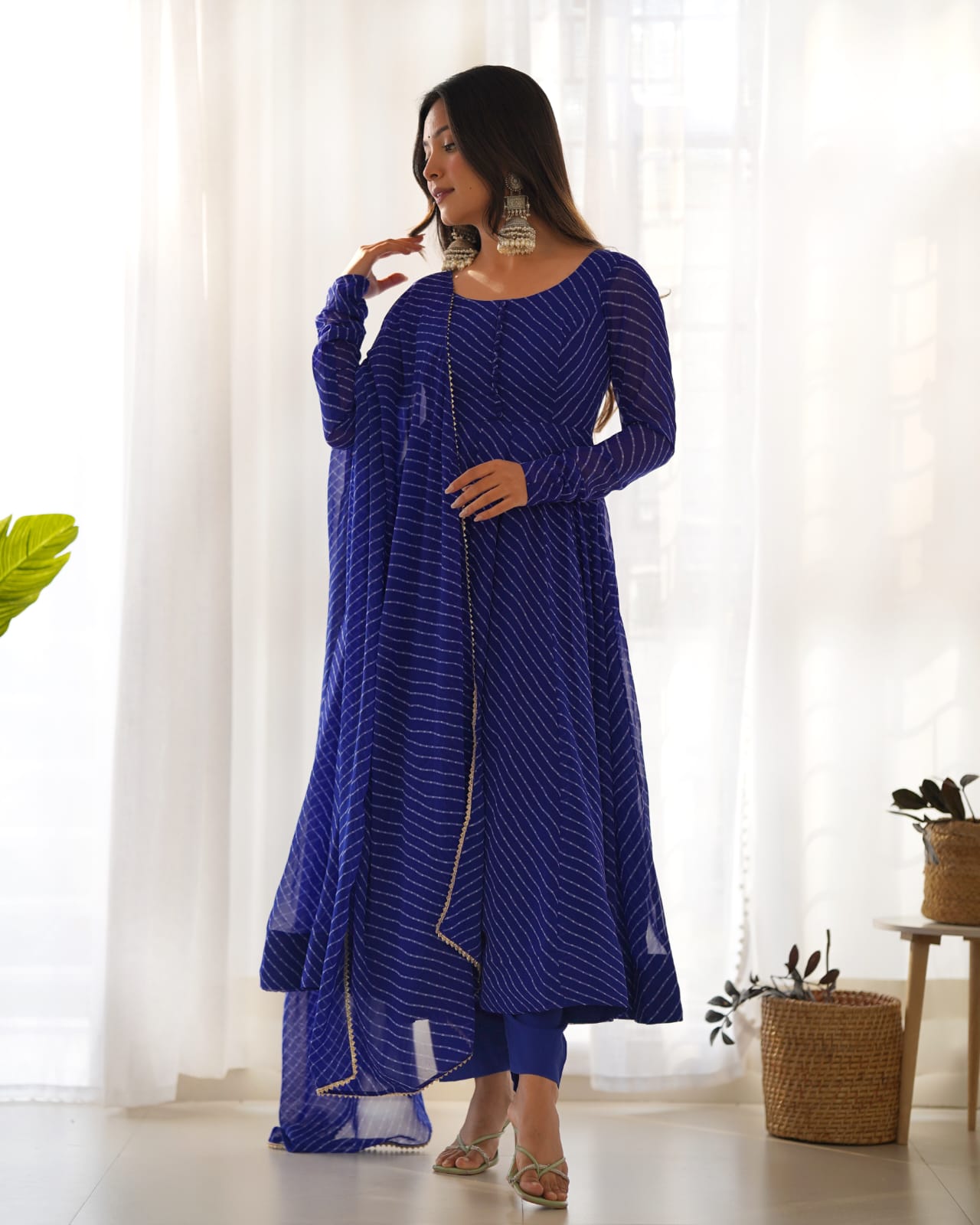 Fully Stitched Anarkali - Georgette